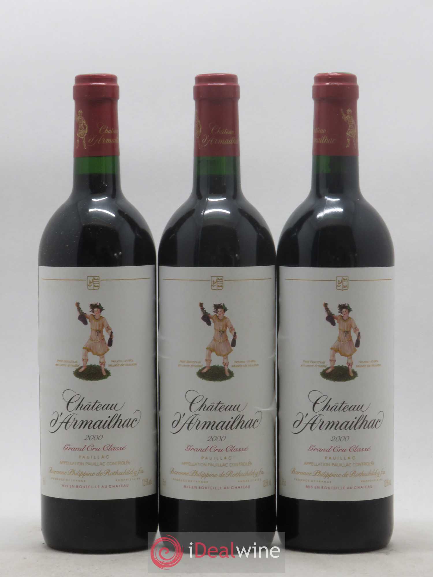 Château d' Armailhac - Mouton Baron(ne) Philippe 5ème Grand Cru Classé 2000 - Lot de 6 bouteilles - 2