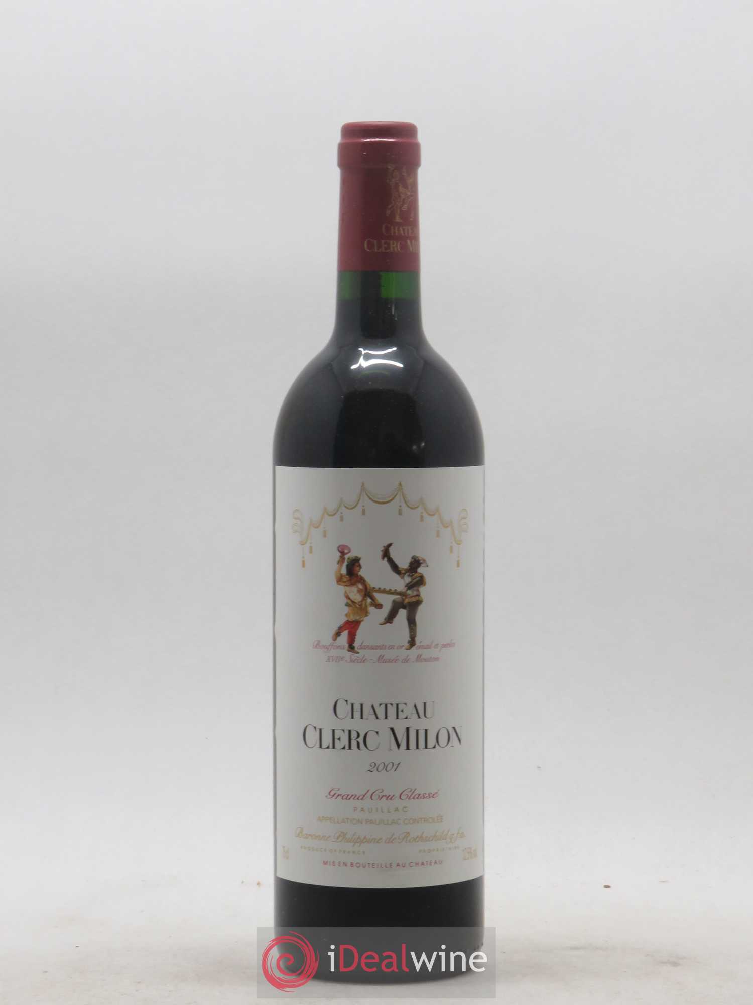 Château Clerc Milon 5ème Grand Cru Classé 2001 - Lot de 1 bouteille - 0