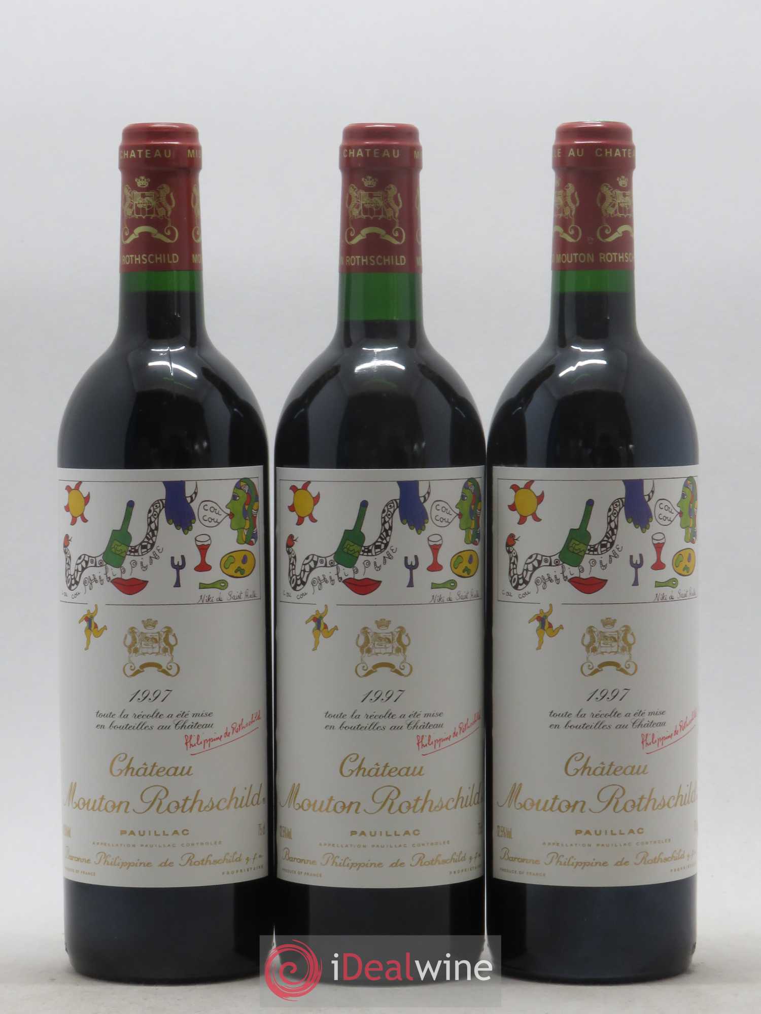 Château Mouton Rothschild 1er Grand Cru Classé 1997 - Lot de 6 bouteilles - 1