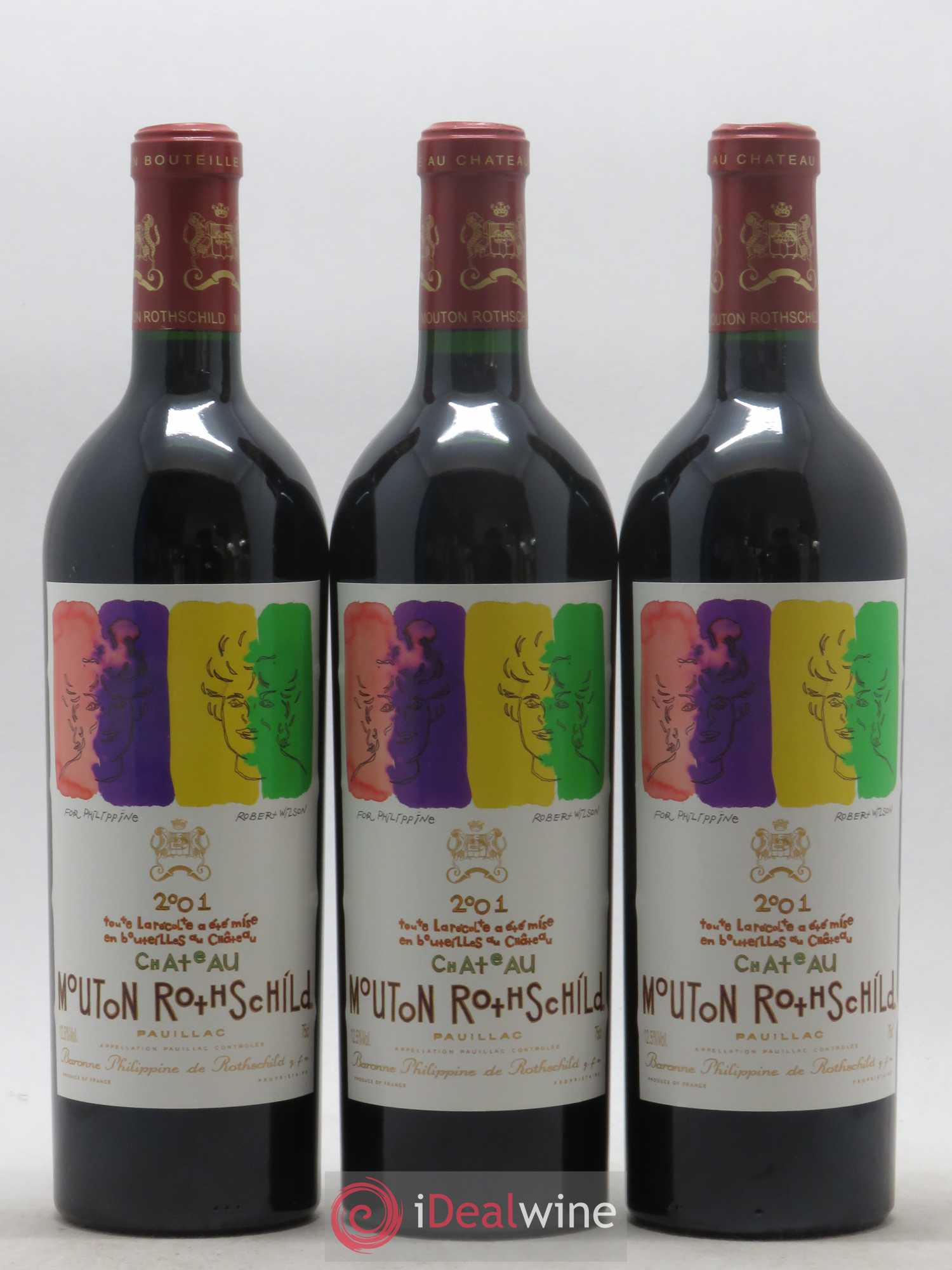 Château Mouton Rothschild 1er Grand Cru Classé 2001 - Lot de 6 bouteilles - 3