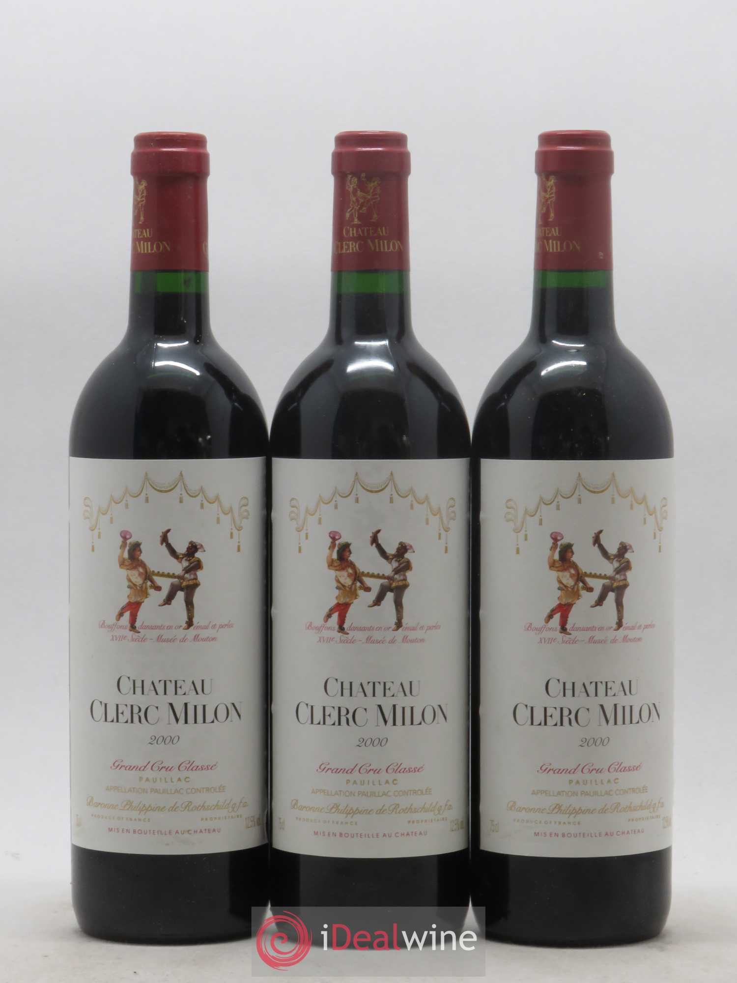 Château Clerc Milon 5ème Grand Cru Classé 2000 - Lot de 6 bouteilles - 1