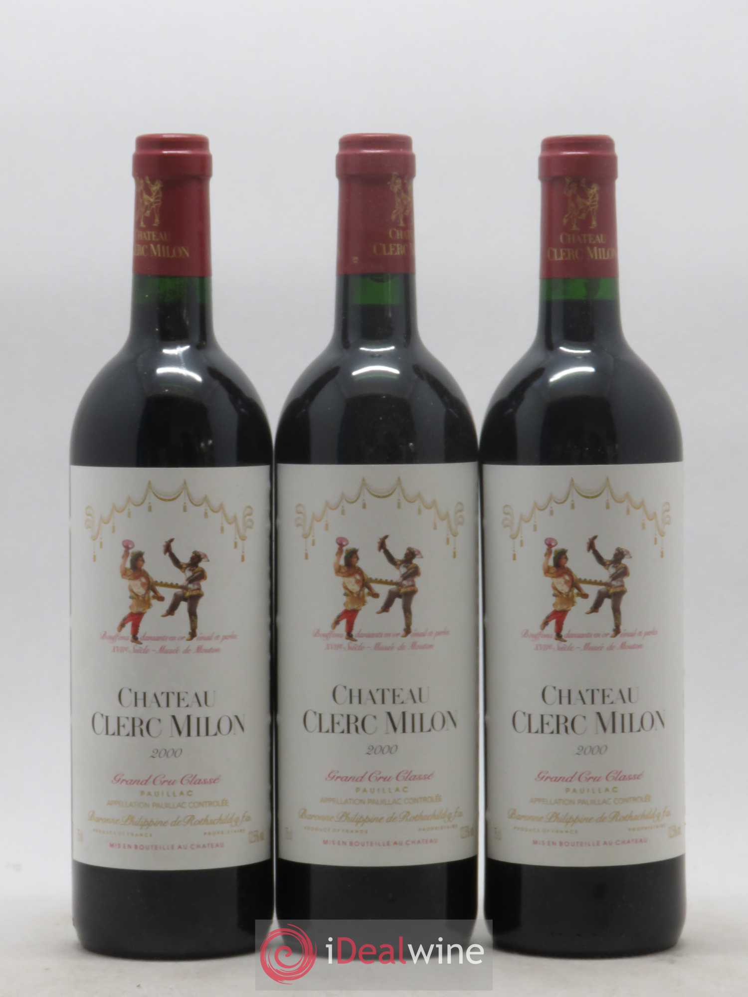 Château Clerc Milon 5ème Grand Cru Classé 2000 - Lot de 6 bouteilles - 2