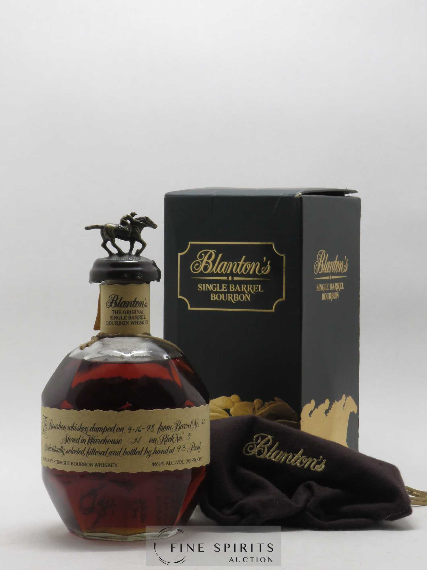 Blanton's Of. The Original Single Barrel n°68 - bottled 1998 N°101 - Posten von 1 Flasche - 0