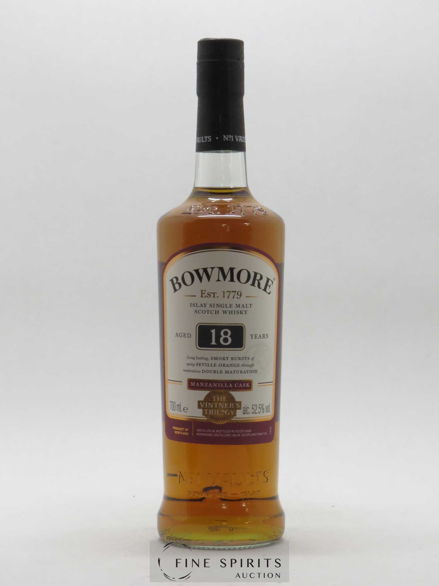 Bowmore 18 years Of. The Vintner's Trilogy Manzanilla Cask - Posten von 1 Flasche - 1