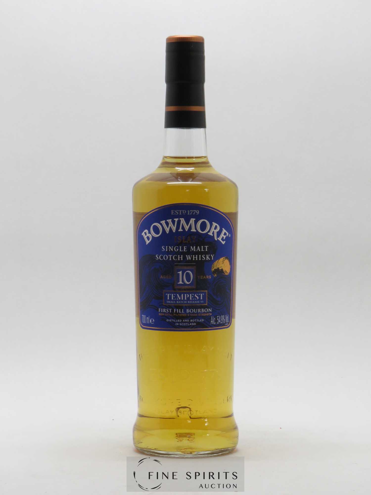 Bowmore 10 years Of. Tempest First Fill Bourbon Small Batch Release VI - Lot of 1 bottle - 1