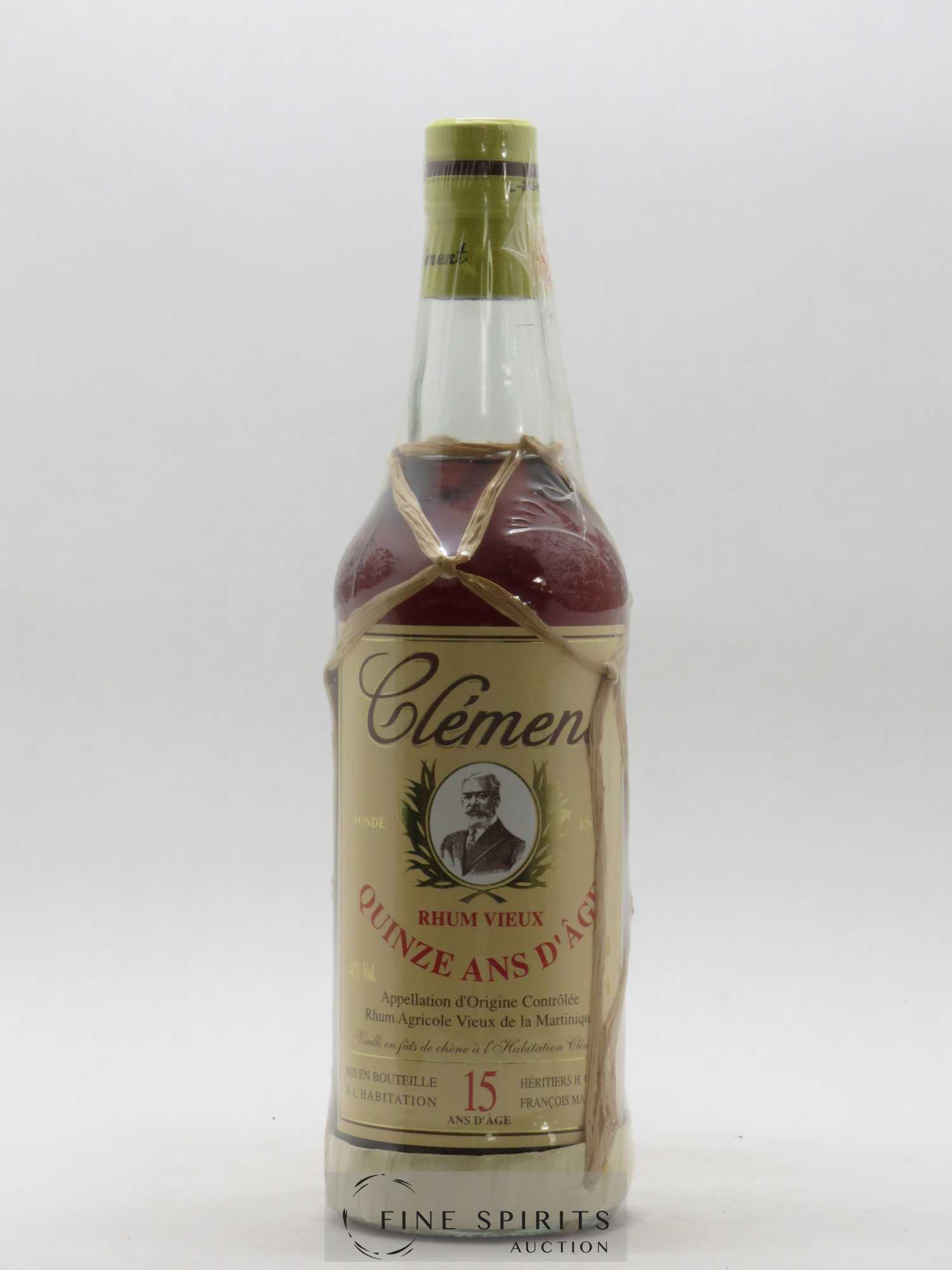 Clément 15 years Of. Domaine de l'Acajou Vieilli en fûts de Chêne - Lot de 1 bouteille - 1