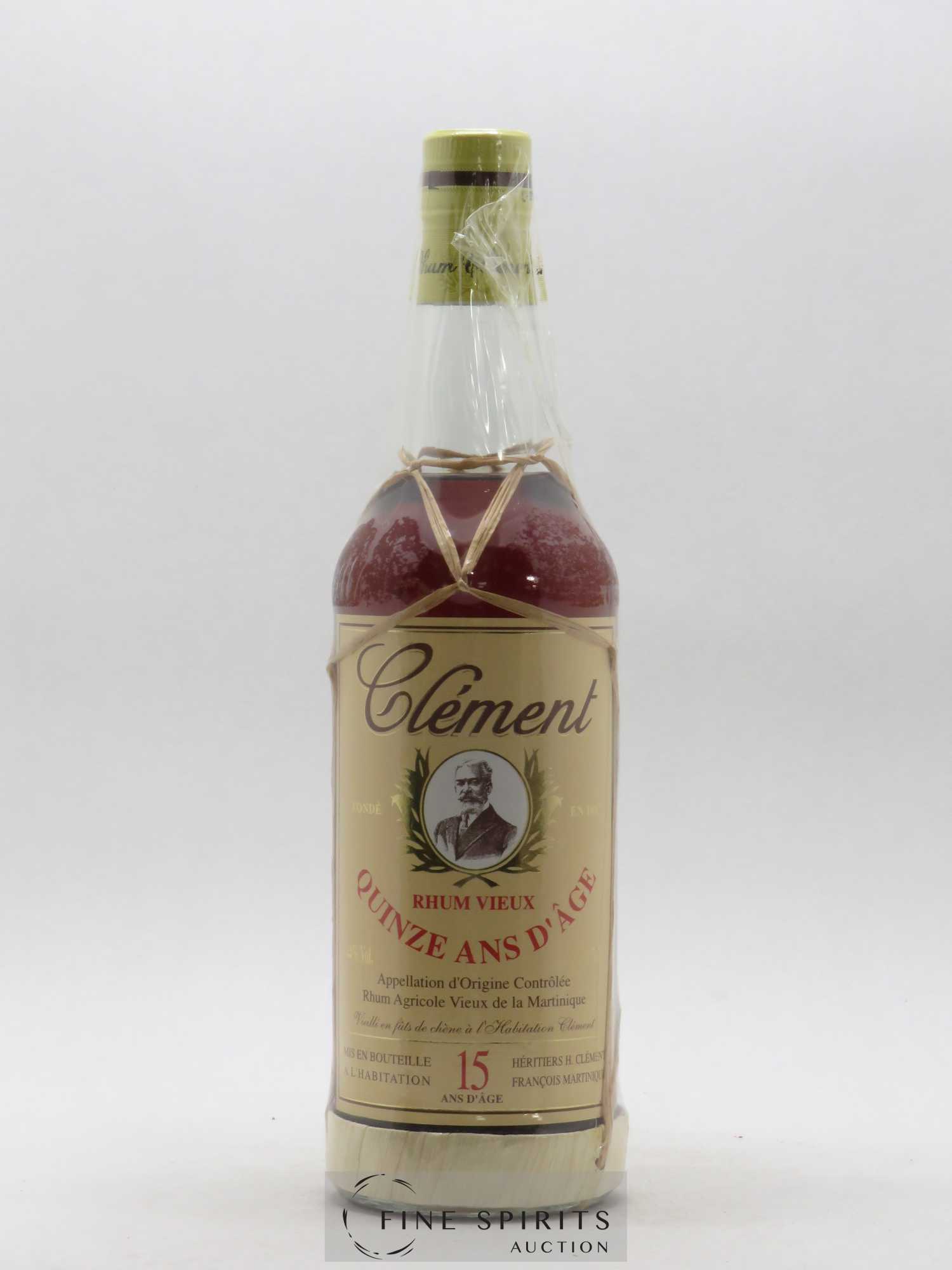 Clément 15 years Of. Domaine de l'Acajou Vieilli en fûts de Chêne - Lot de 1 bouteille - 1