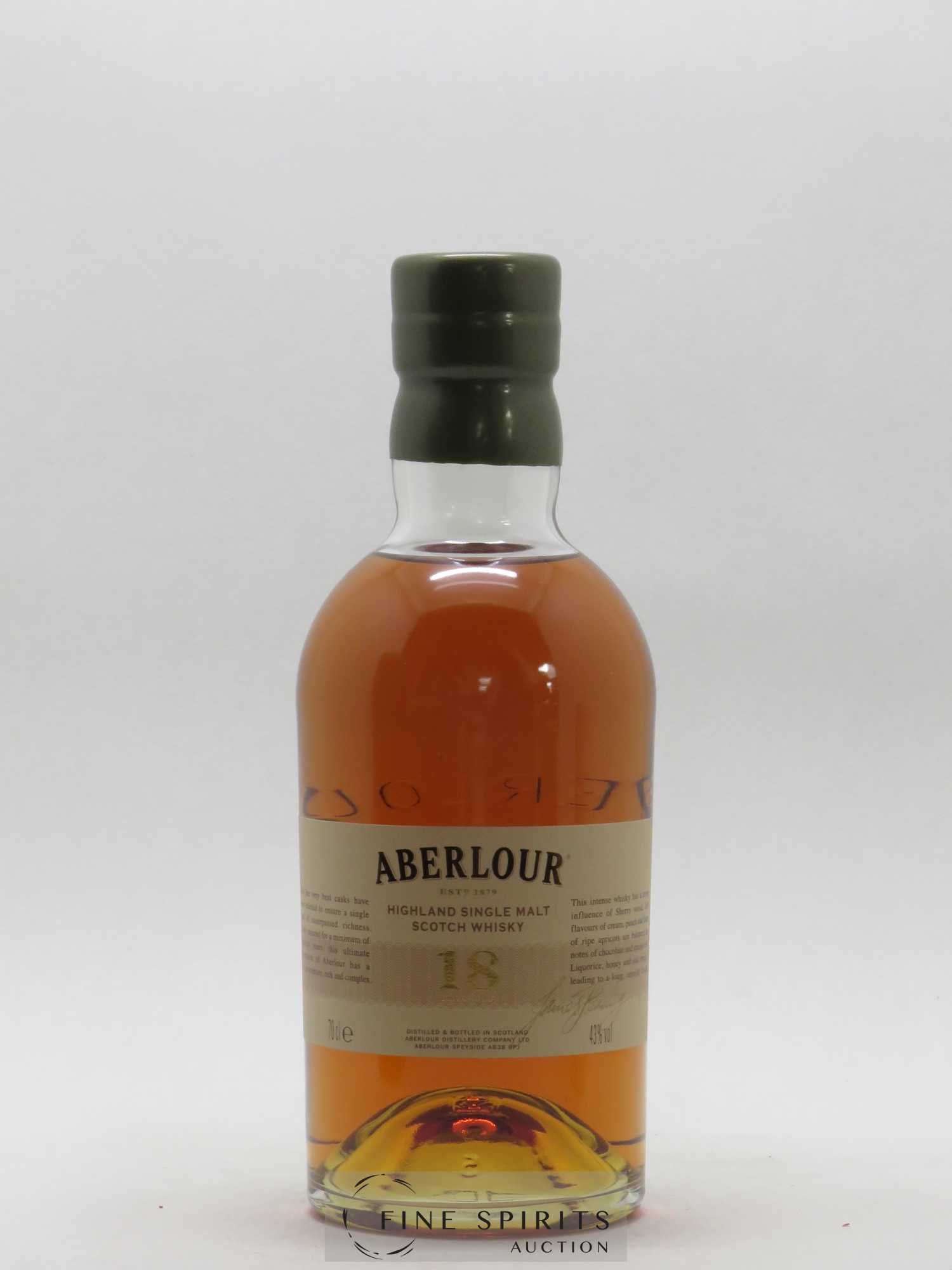 Aberlour 18 years Of. - Lot de 1 bouteille - 1