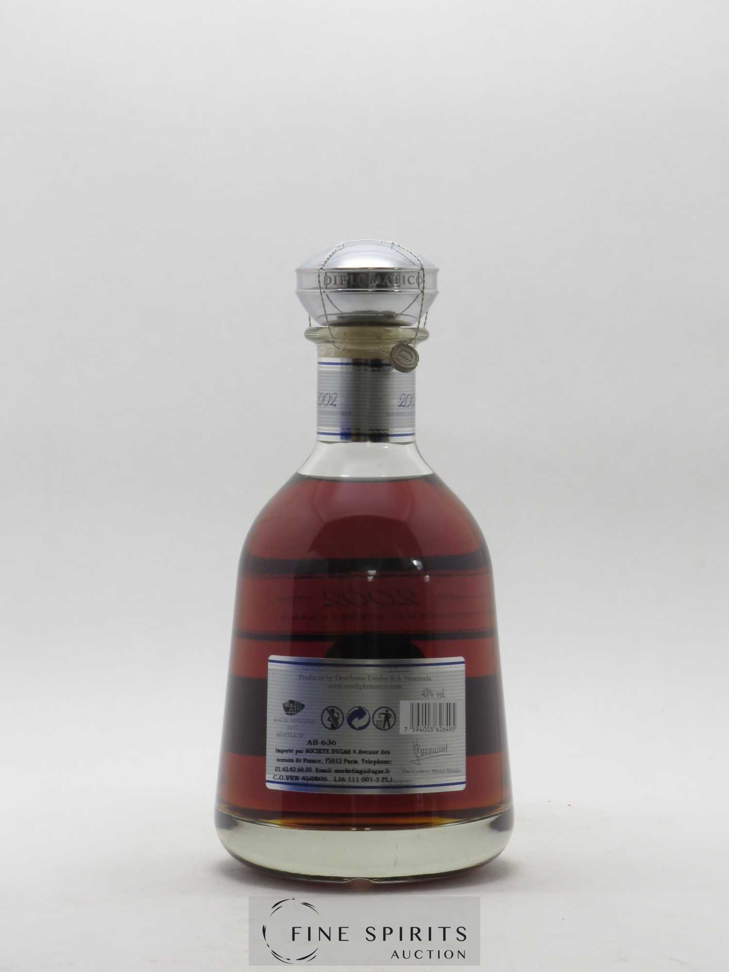 Diplomatico 2002 Of. Finished in Sherry Casks Single Vintage N°AB-636 - Lot de 1 bouteille - 2