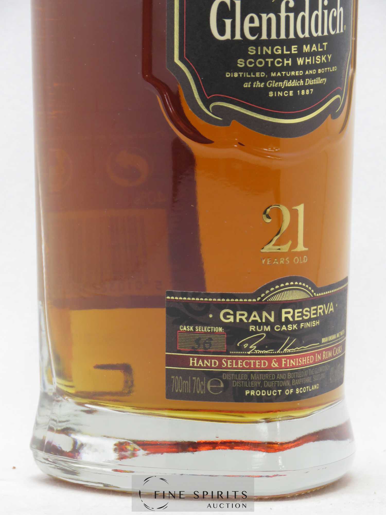 Glenfiddich 21 years Of. Rum Cask Finish - Cask n°36 Gran Reserva - Lot de 1 bouteille - 2