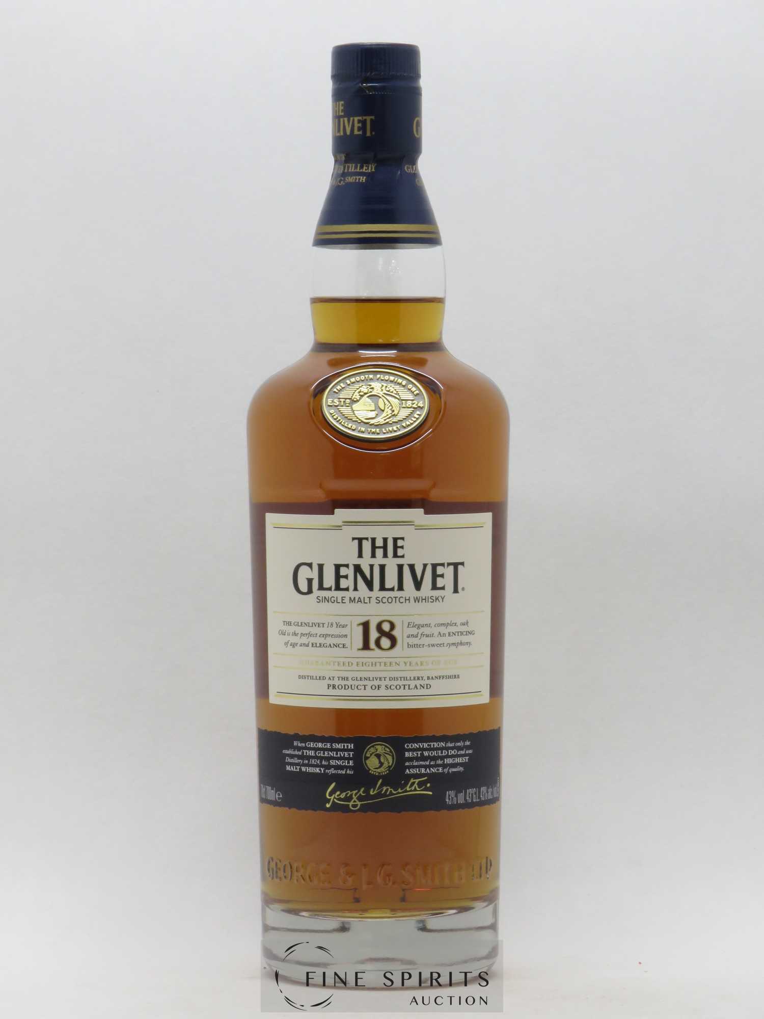 Glenlivet (The) 18 years Of. - Lot de 1 bouteille - 1