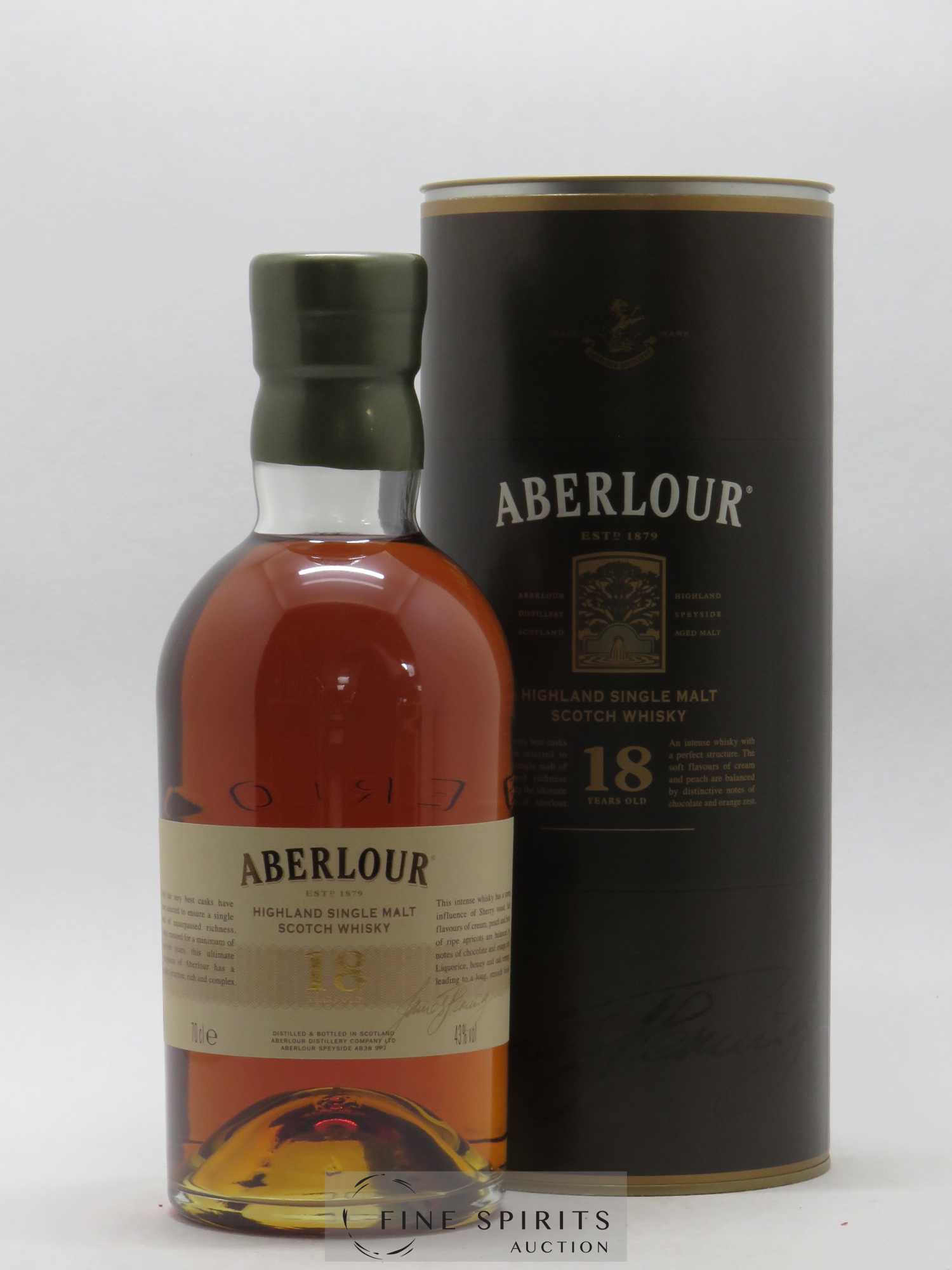 Aberlour 18 years Of. - Lot de 1 bouteille - 0