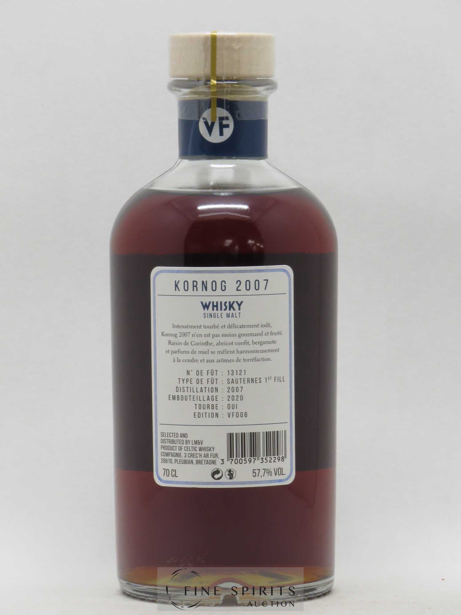 Kornog 2007 Of. Version Française Cask n°13121 - Sauternes 1st Fill - One of 243 - bottled 2020 LMDW Edition VF006 - Lot de 1 bouteille - 2