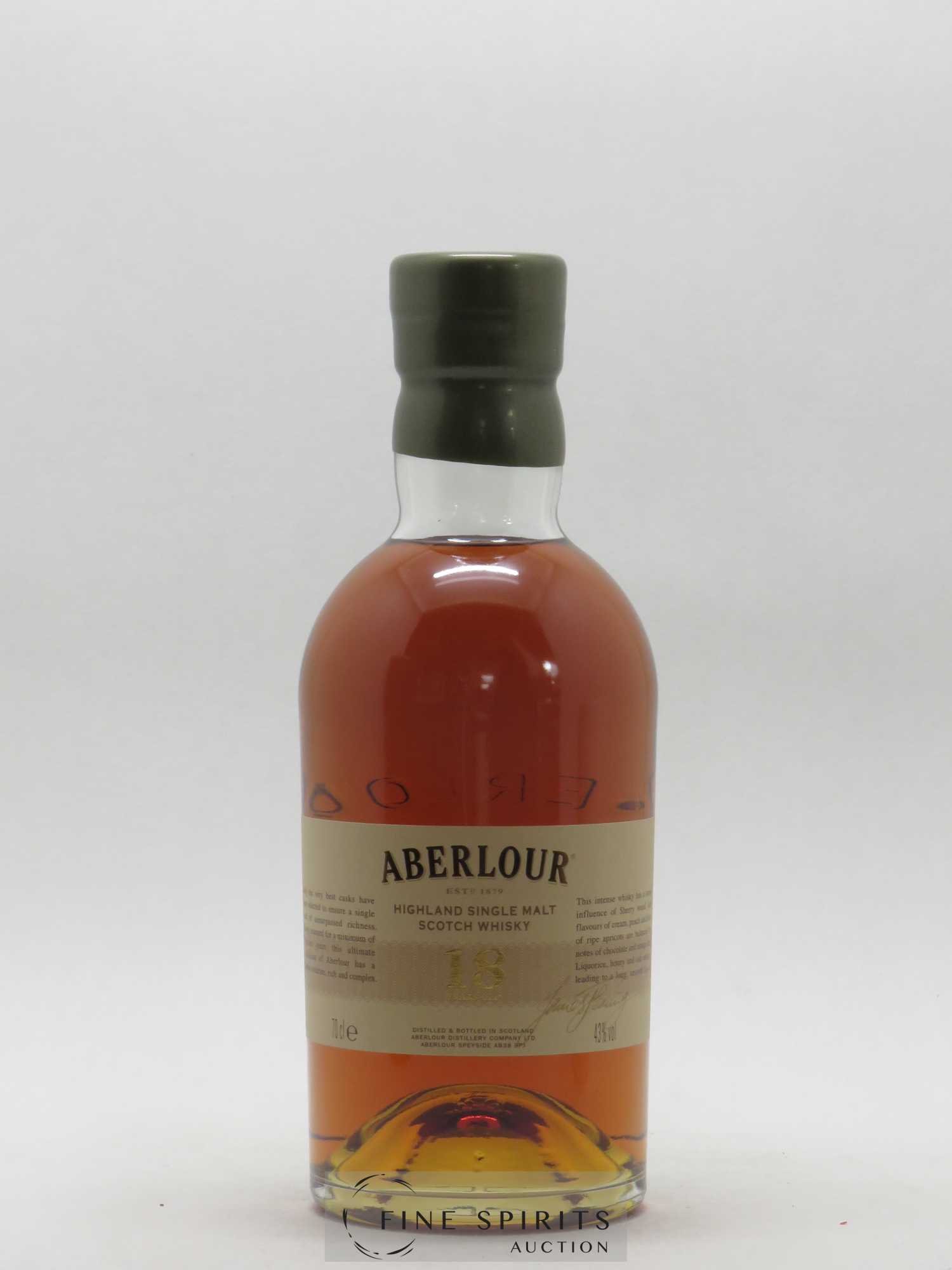 Aberlour 18 years Of. - Lot de 1 bouteille - 1
