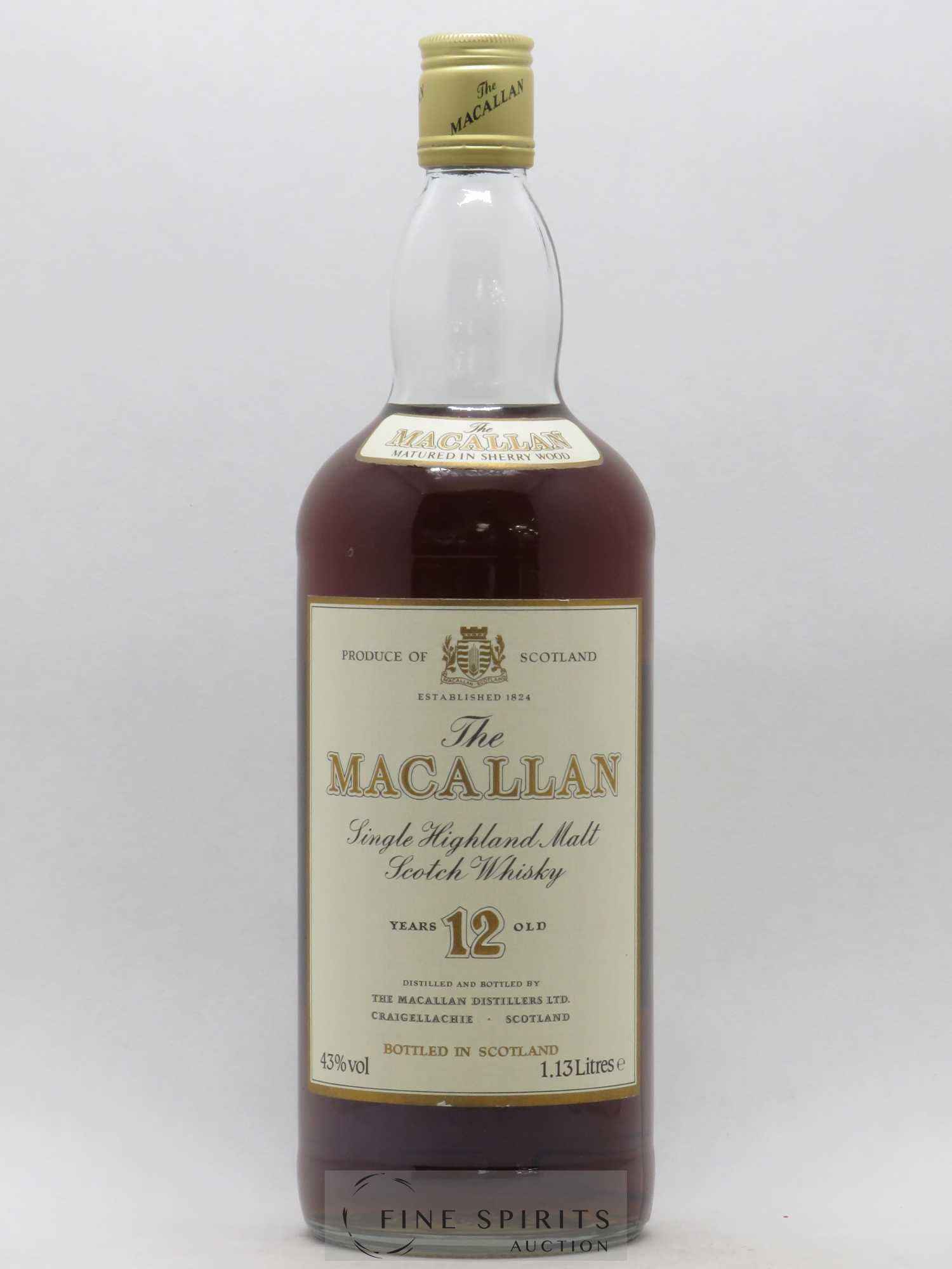 12 years Of. Sherry Wood Matured - Lot of 1 bottle - 1