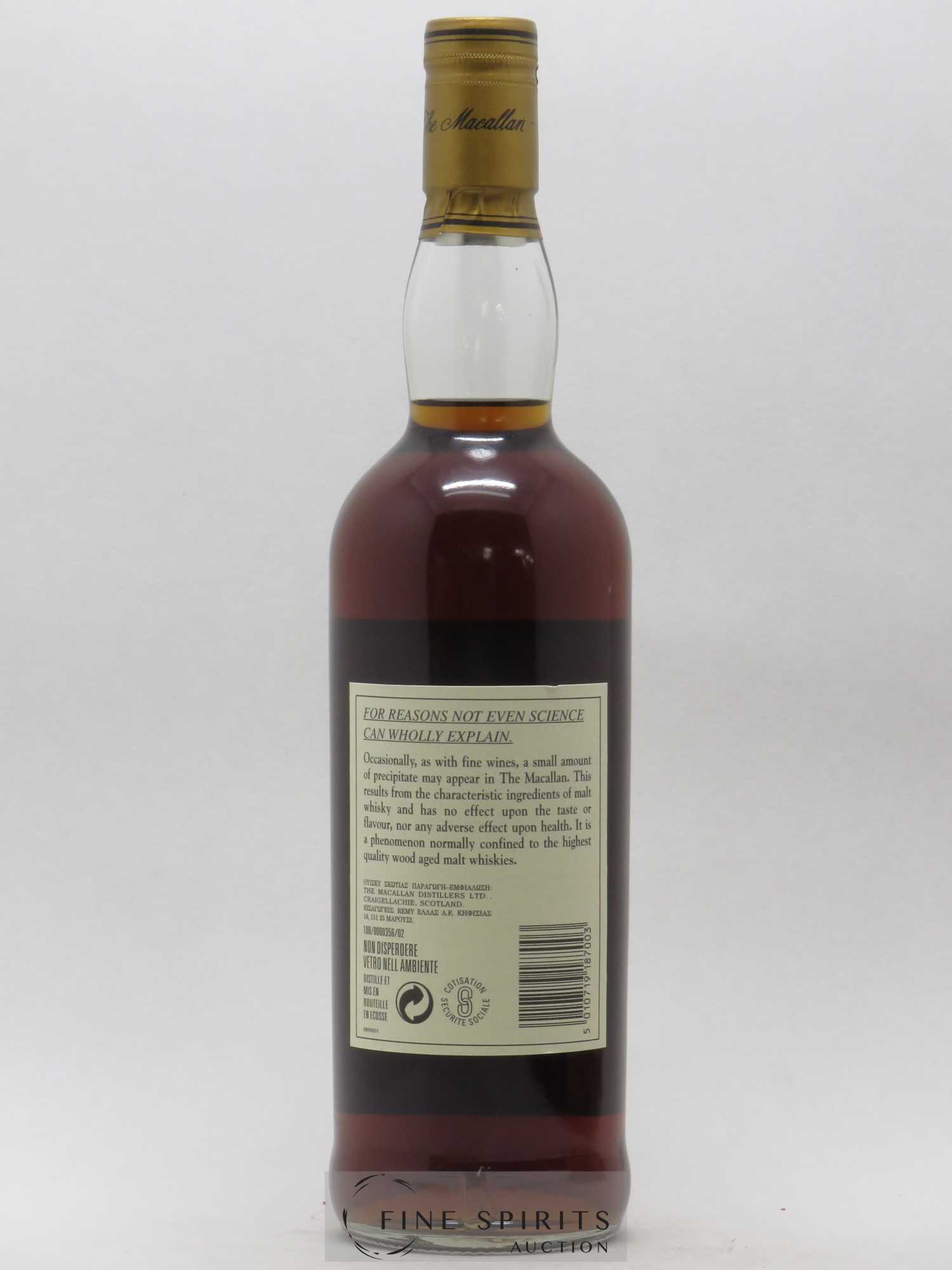 Macallan (The) 18 years 1980 Of. Sherry Wood Matured - bottled 1998 - Lot de 1 bouteille - 2