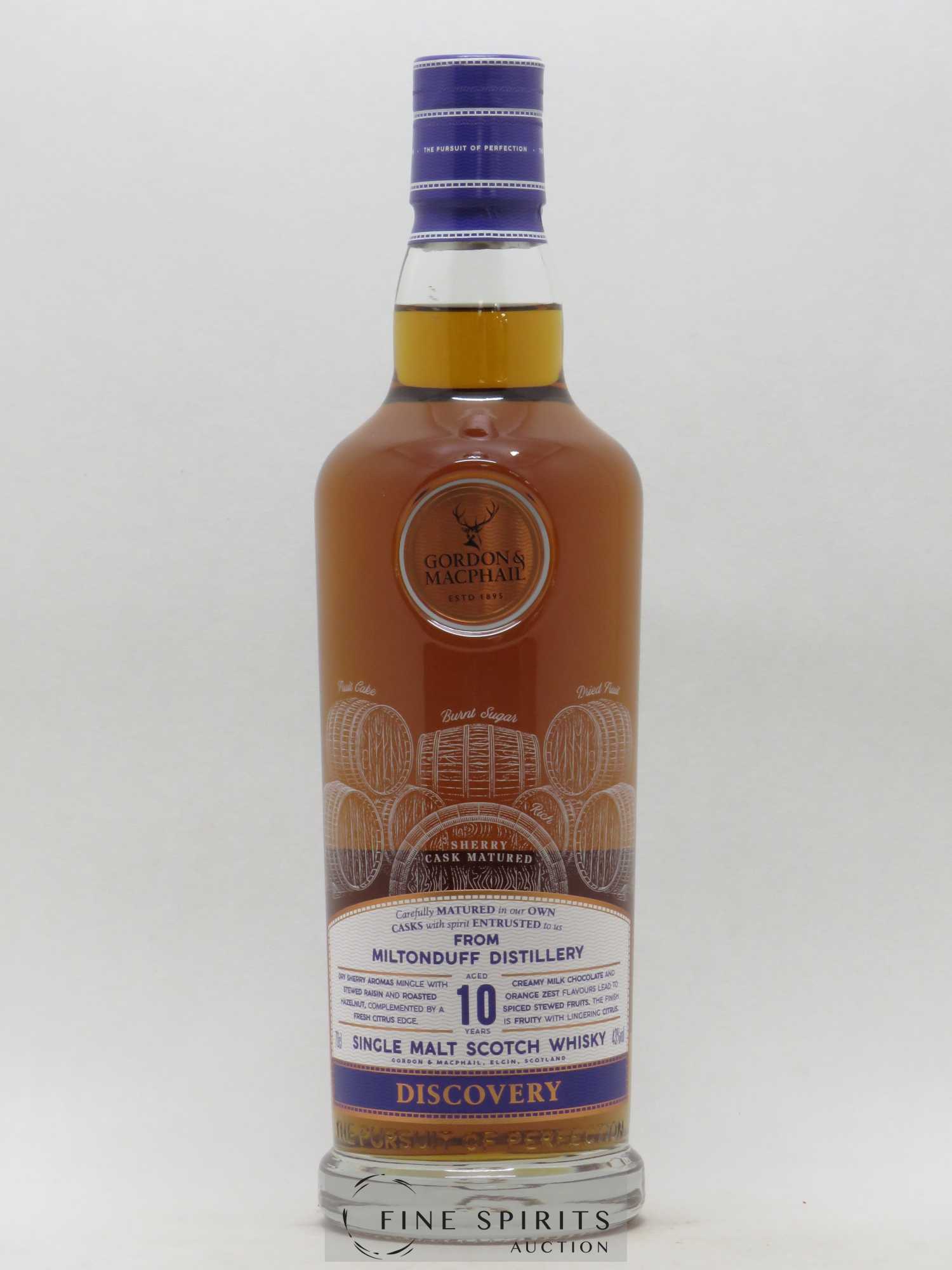 Miltonduff 10 years Gordon & MacPhail Discovery Sherry Cask - Lot de 1 bouteille - 1