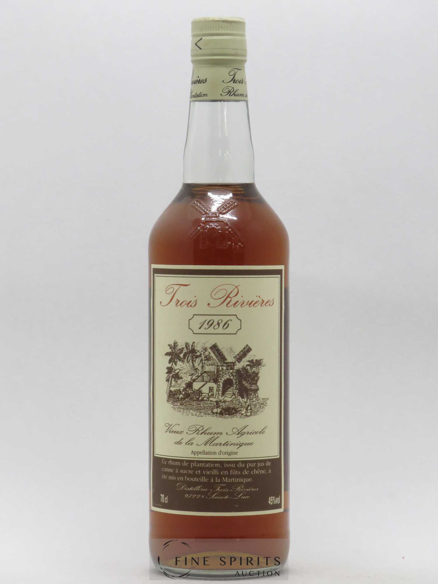 Trois Rivières 1986 Of. bottled 1996 - Posten von 1 Flasche - 0