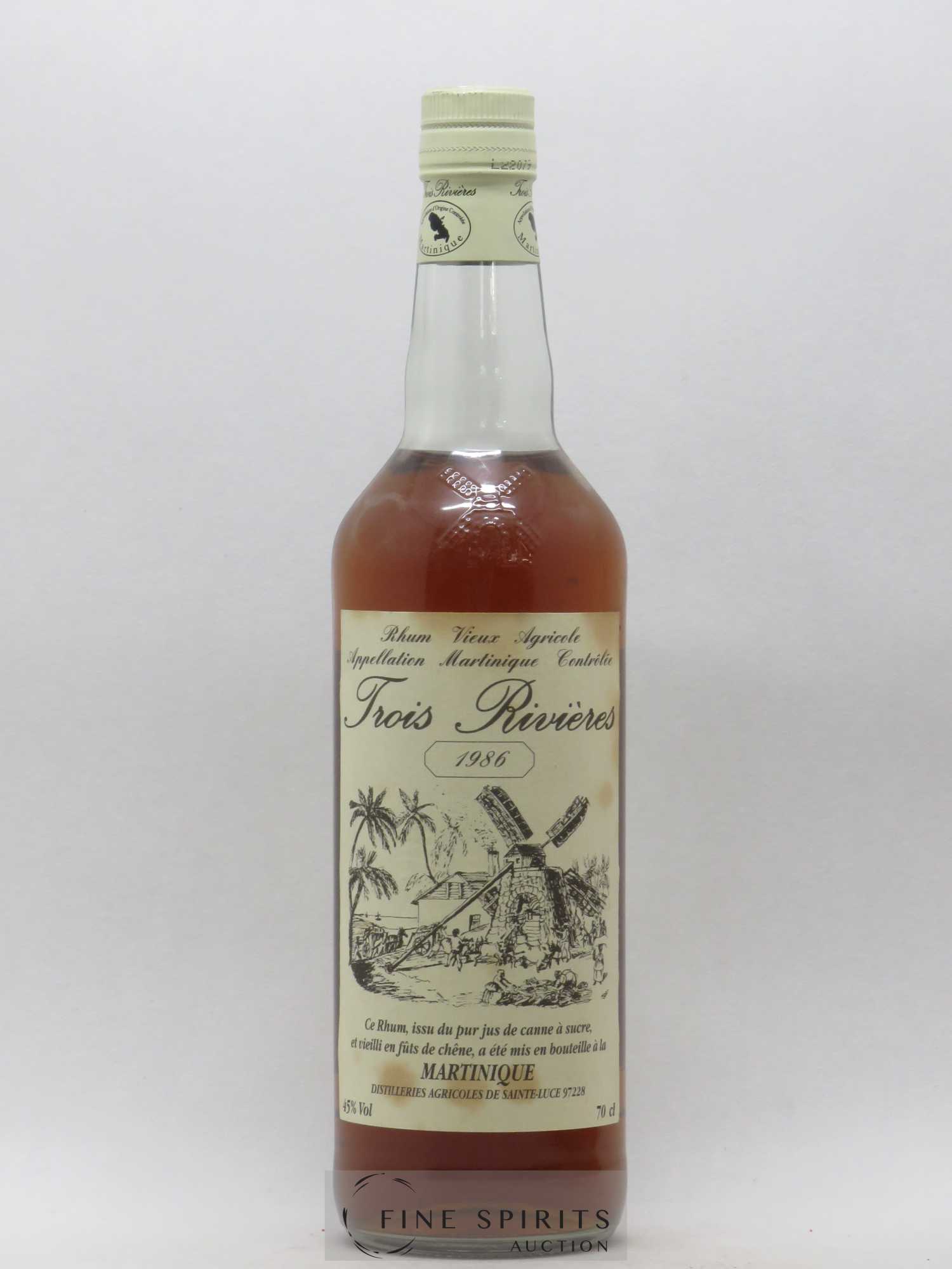 Trois Rivières 1986 Of. bottled 1996 - Posten von 1 Flasche - 0