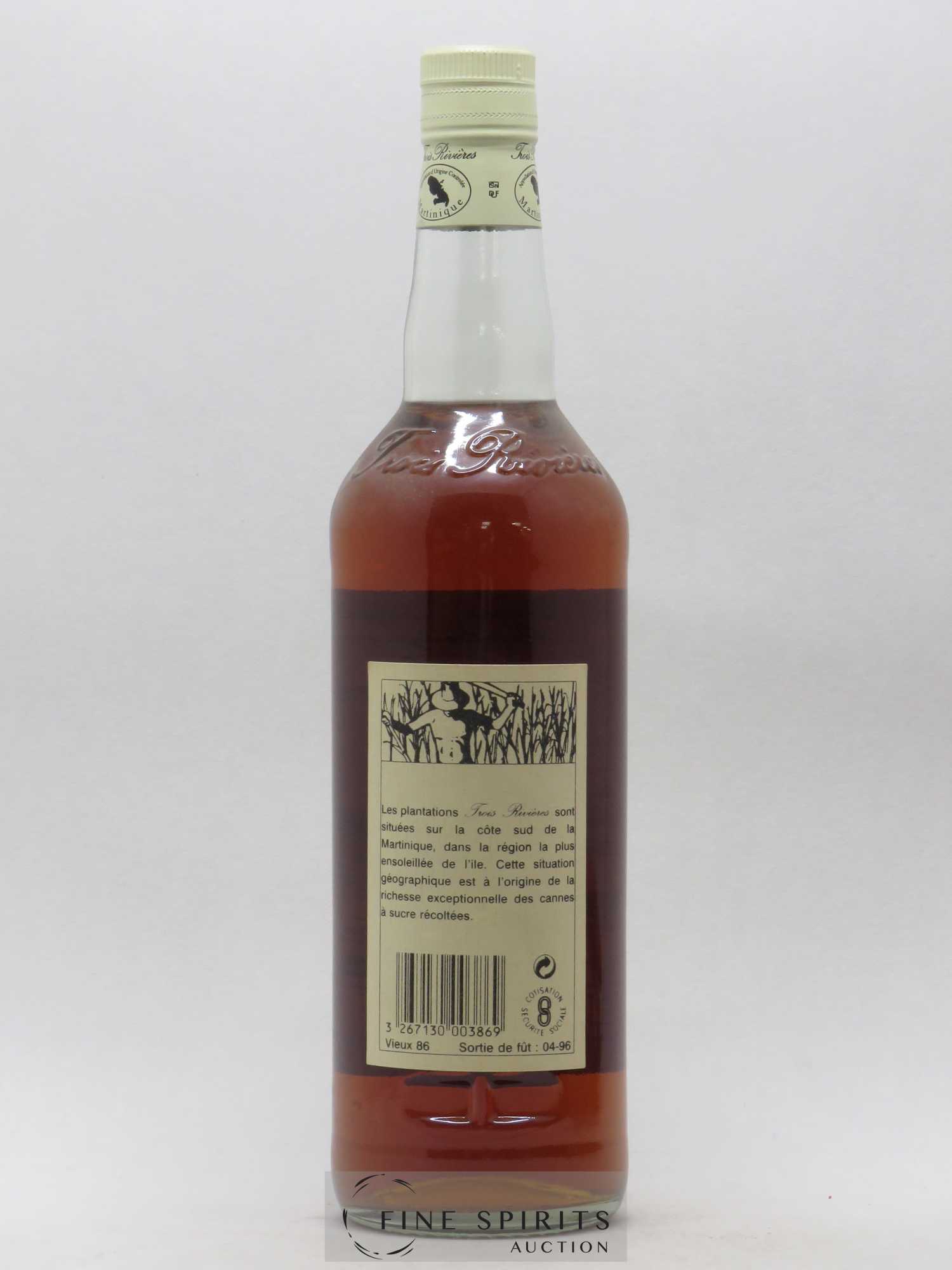 Trois Rivières 1986 Of. bottled 1996 - Posten von 1 Flasche - 1
