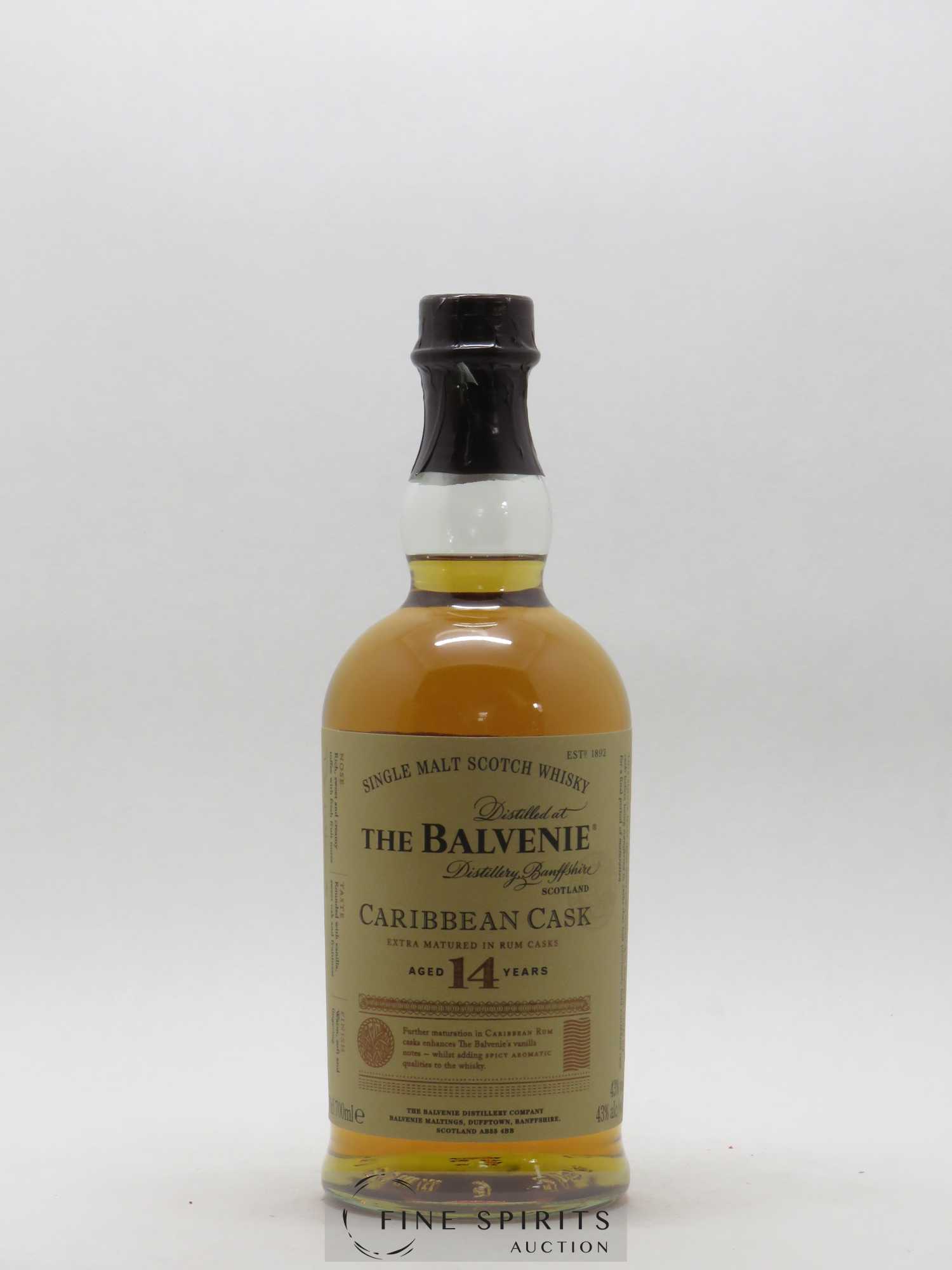 Balvenie (The) 14 years Of. Caribbean Cask Rum Cask Finish - Lot de 1 bouteille - 1