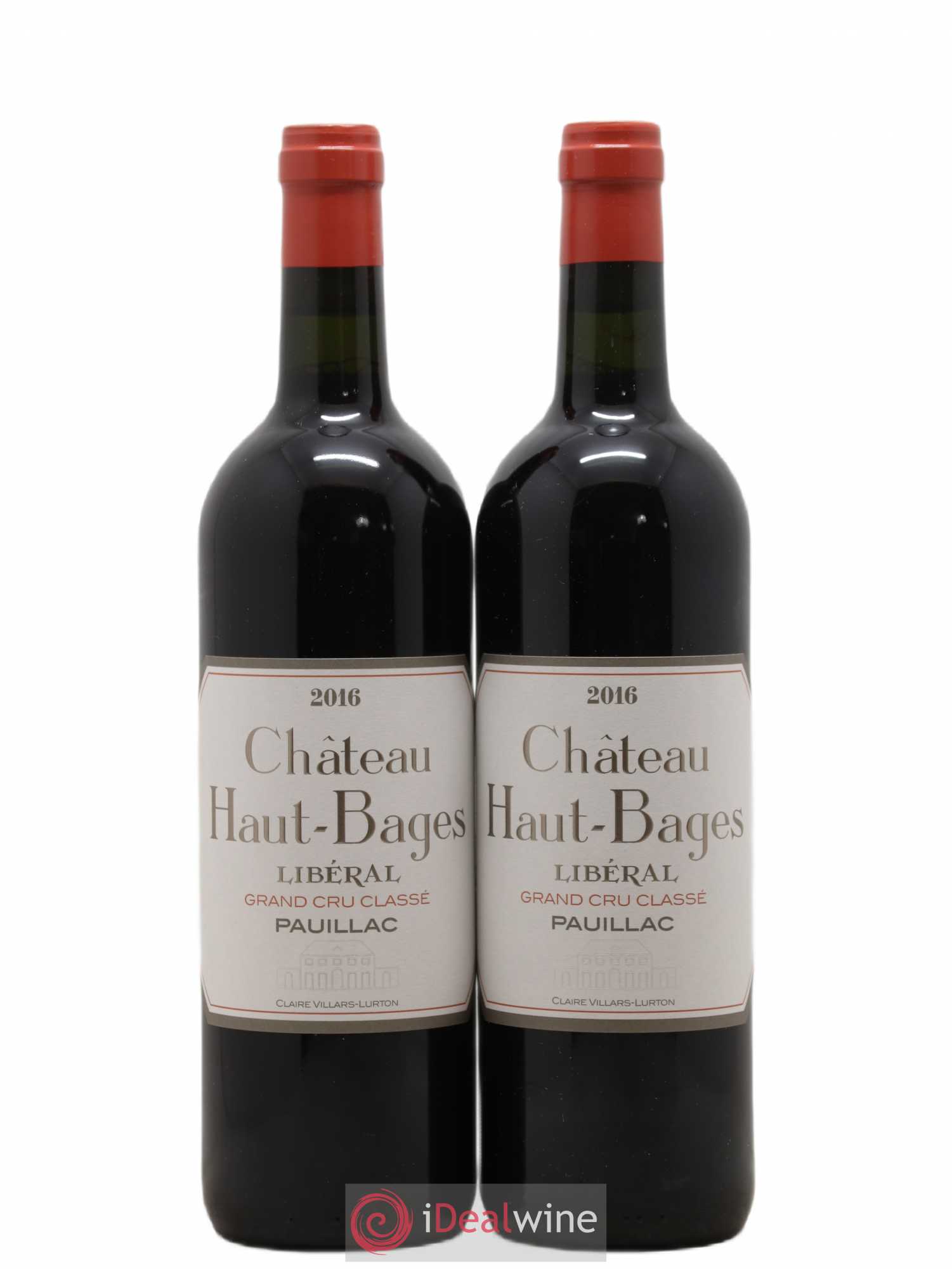 Château Haut Bages Libéral 5ème Grand Cru Classé 2016 - Lot de 2 bouteilles - 0