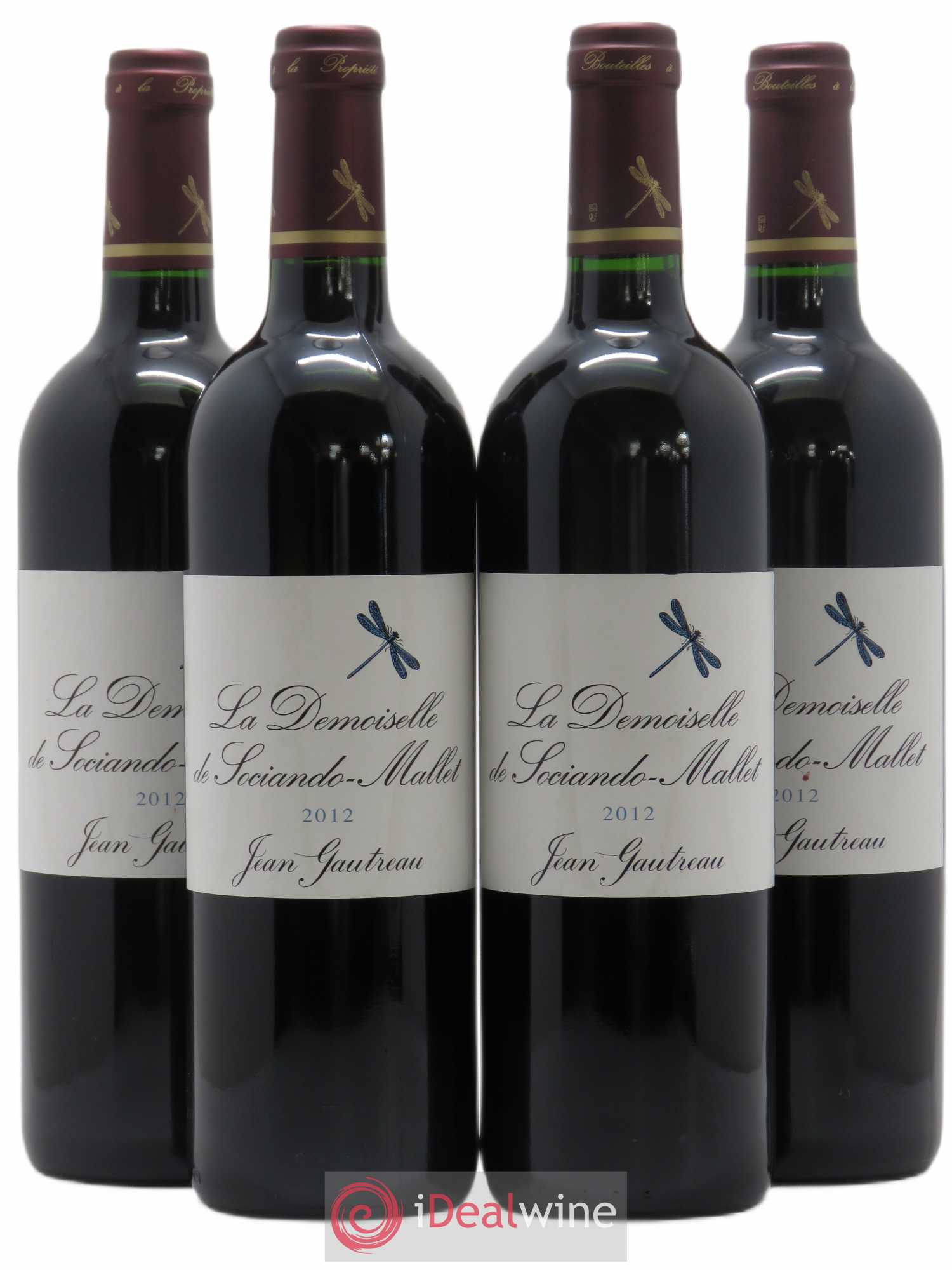 Demoiselle de Sociando Mallet Second Vin 2012 - Lot de 4 bouteilles - 0