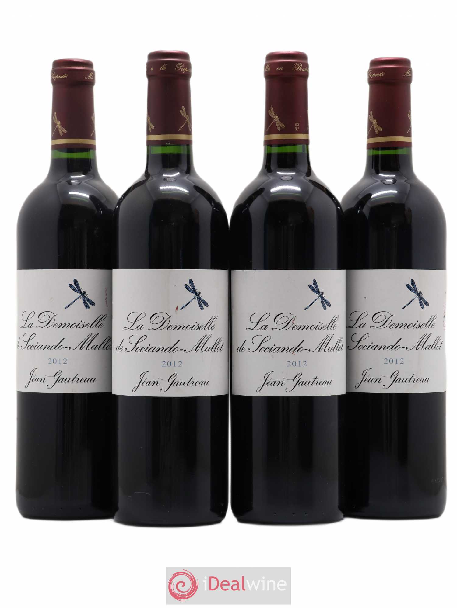 Demoiselle de Sociando Mallet Second Vin 2012 - Lot de 4 bouteilles - 0
