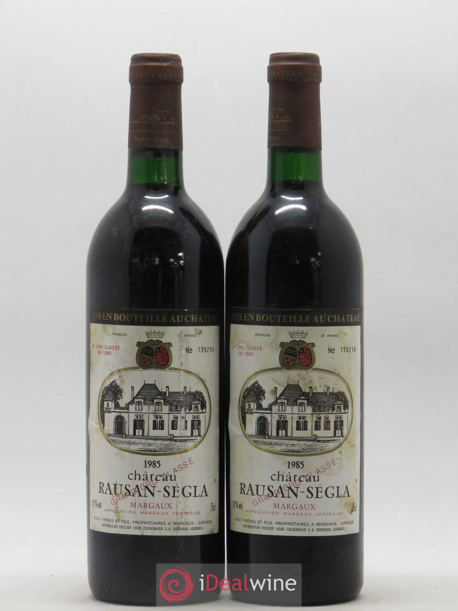 Château Rauzan Ségla Grand Cru Classé 1985 - Lot de 2 bouteilles - 0