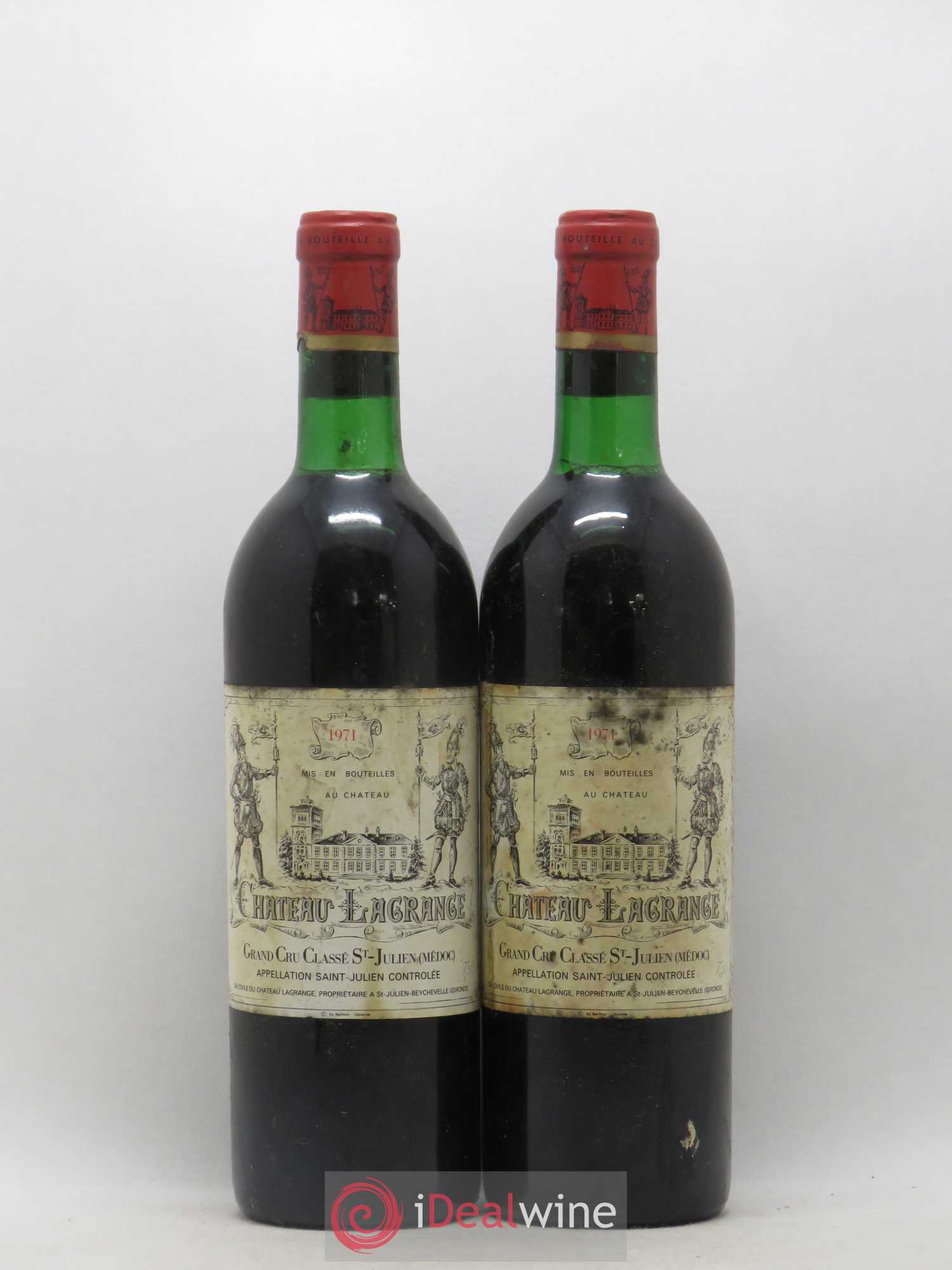 Château Lagrange 3ème Grand Cru Classé 1971 - Lot de 2 bouteilles - 0