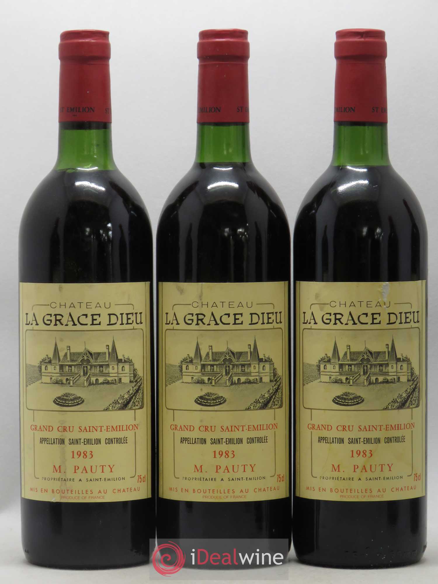 Saint-Émilion Grand Cru Château de la Grâce de Dieu 1983 - Posten von 6 Flaschen - 1