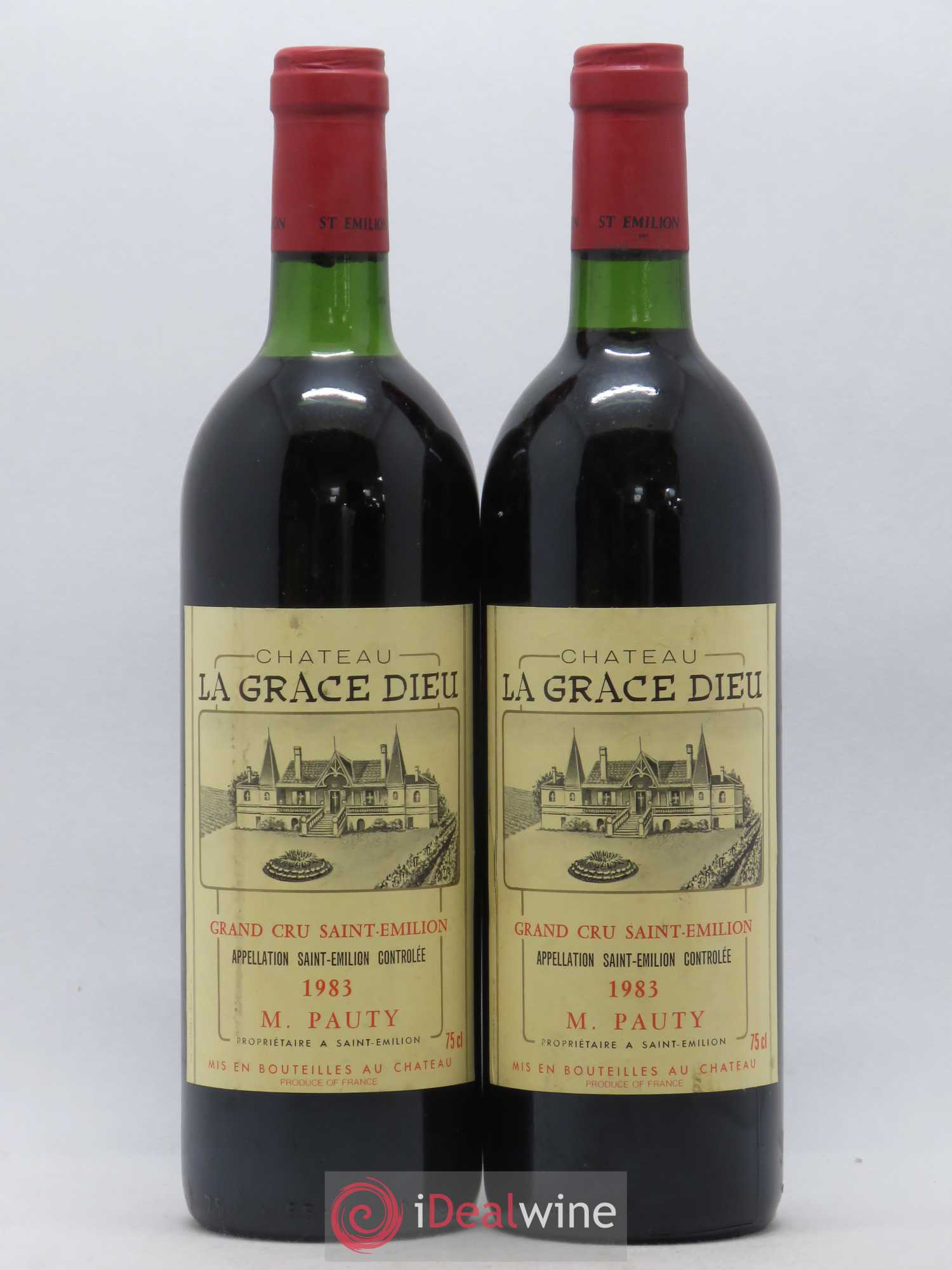 Saint-Émilion Grand Cru Château de la Grâce de Dieu 1983 - Posten von 2 Flaschen - 0