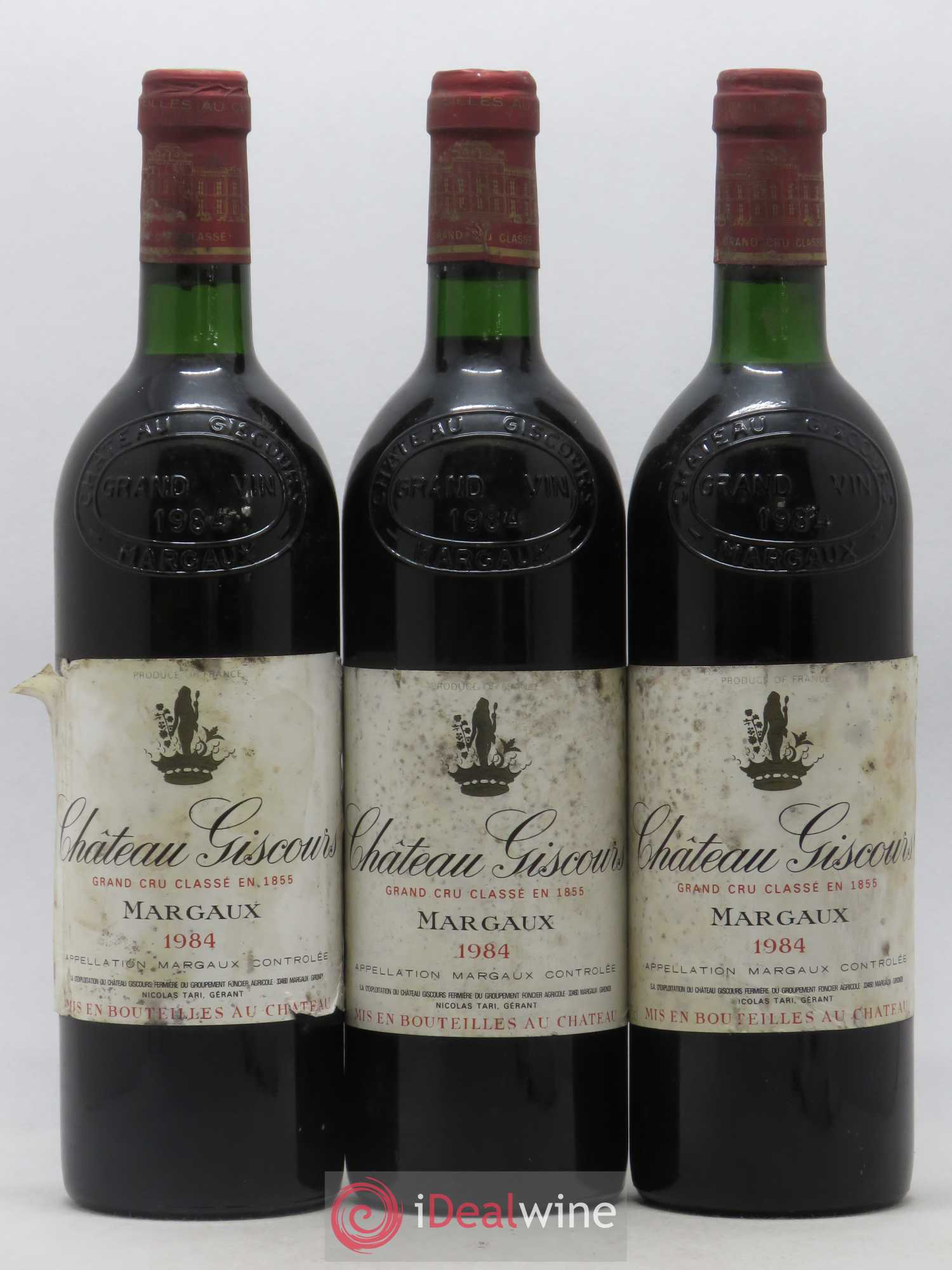 Château Giscours 3ème Grand Cru Classé 1984 - Lot de 3 bouteilles - 0