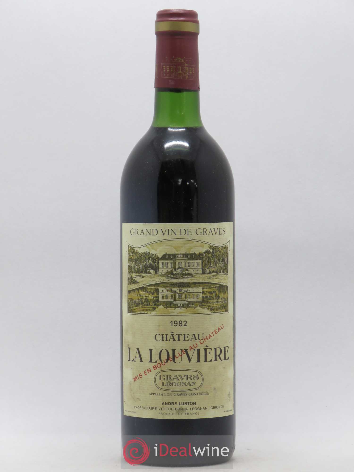 Château la Louvière 1982 - Lot de 1 bouteille - 0