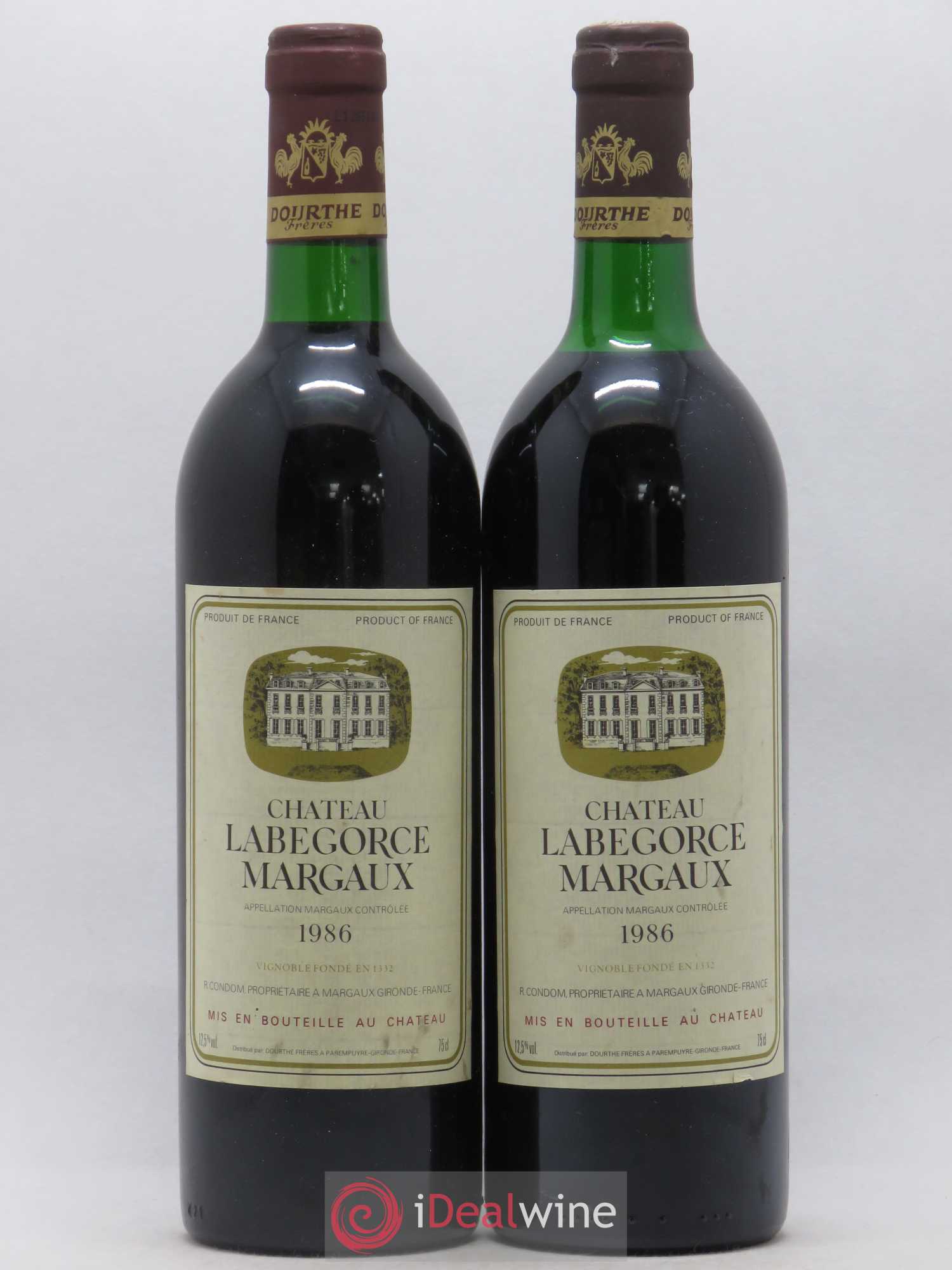Château Labegorce Cru Bourgeois 1986 - Lot de 2 bouteilles - 0