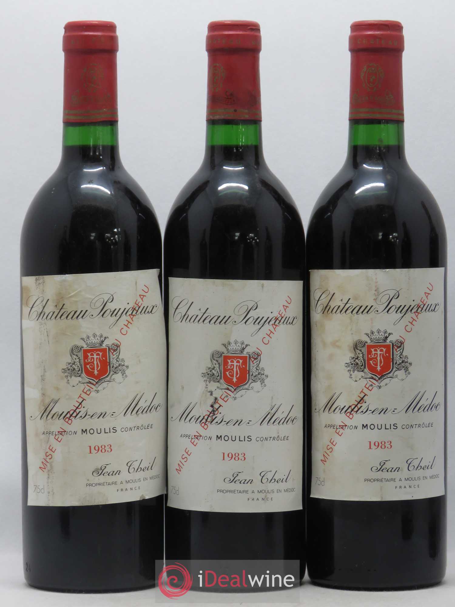 Château Poujeaux 1983 - Lot de 6 bouteilles - 1