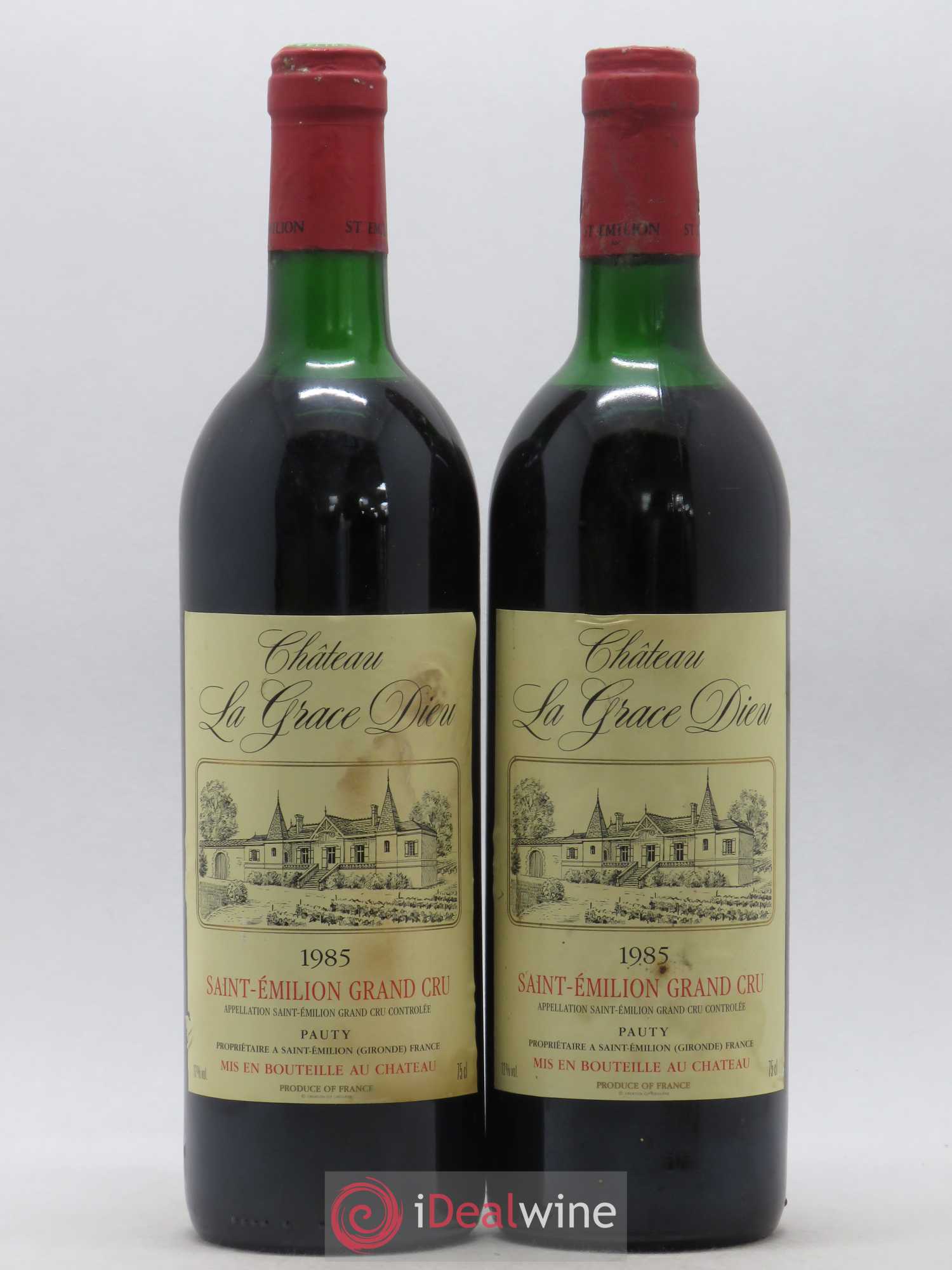 Saint-Émilion Grand Cru Château de la Grâce de Dieu 1985 - Posten von 2 Flaschen - 0