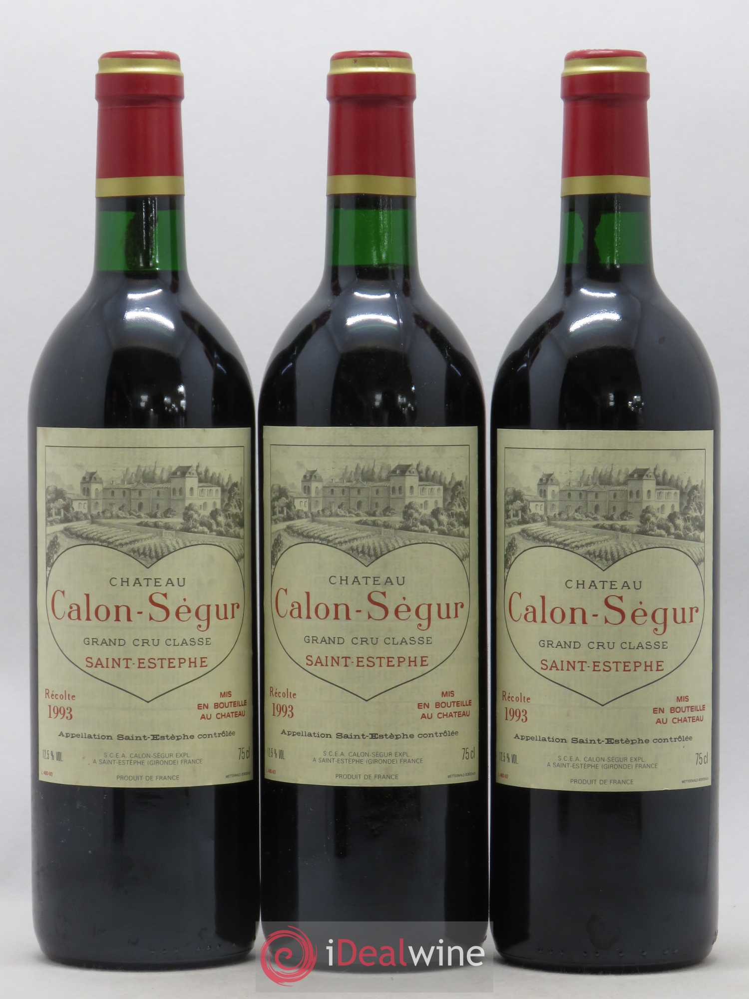 Château Calon Ségur 3ème Grand Cru Classé 1993 - Lot de 6 bouteilles - 1