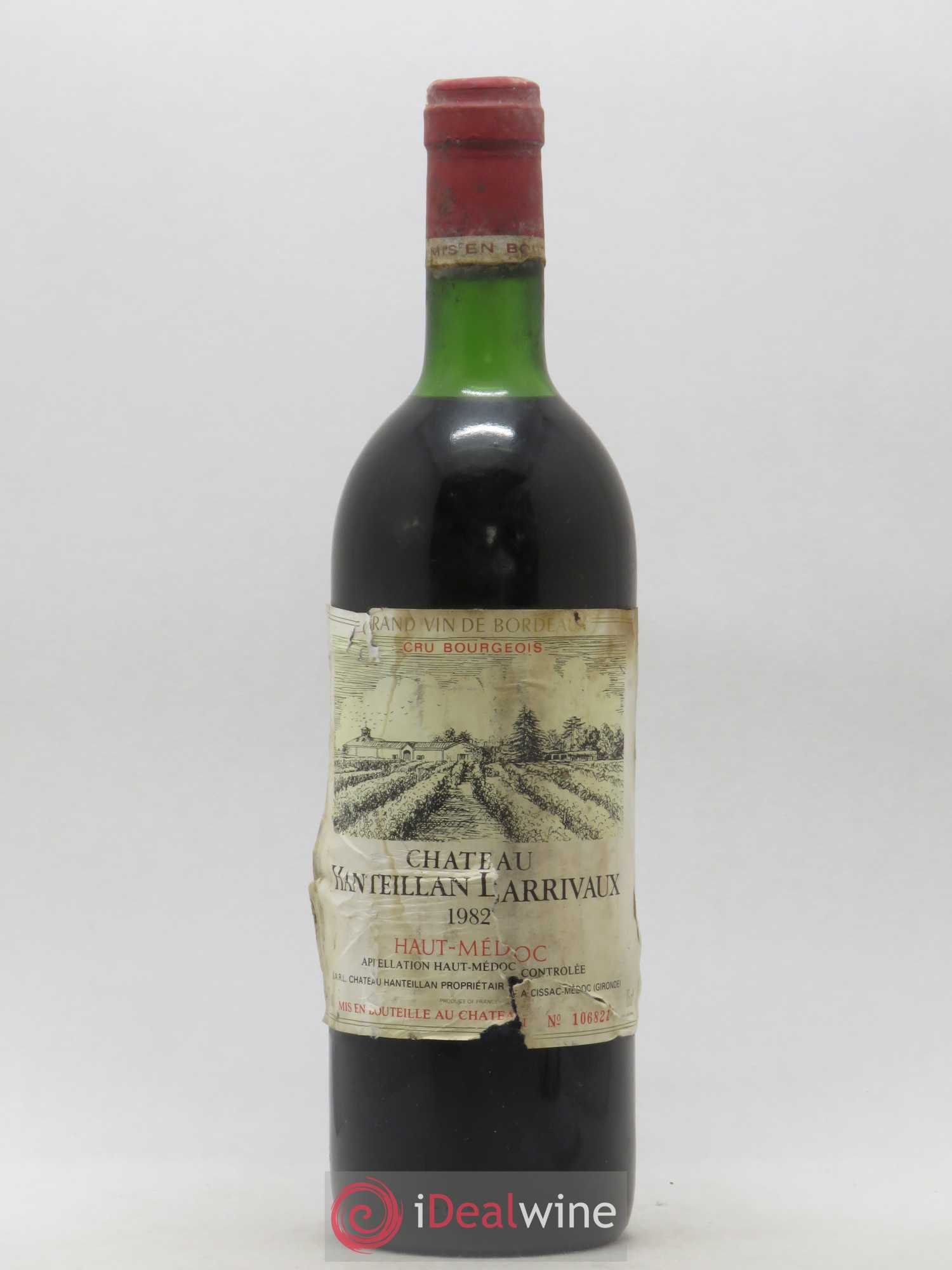 Haut Médoc Chateau Hanteillan Larivaux 1982 - Posten von 1 Flasche - 0