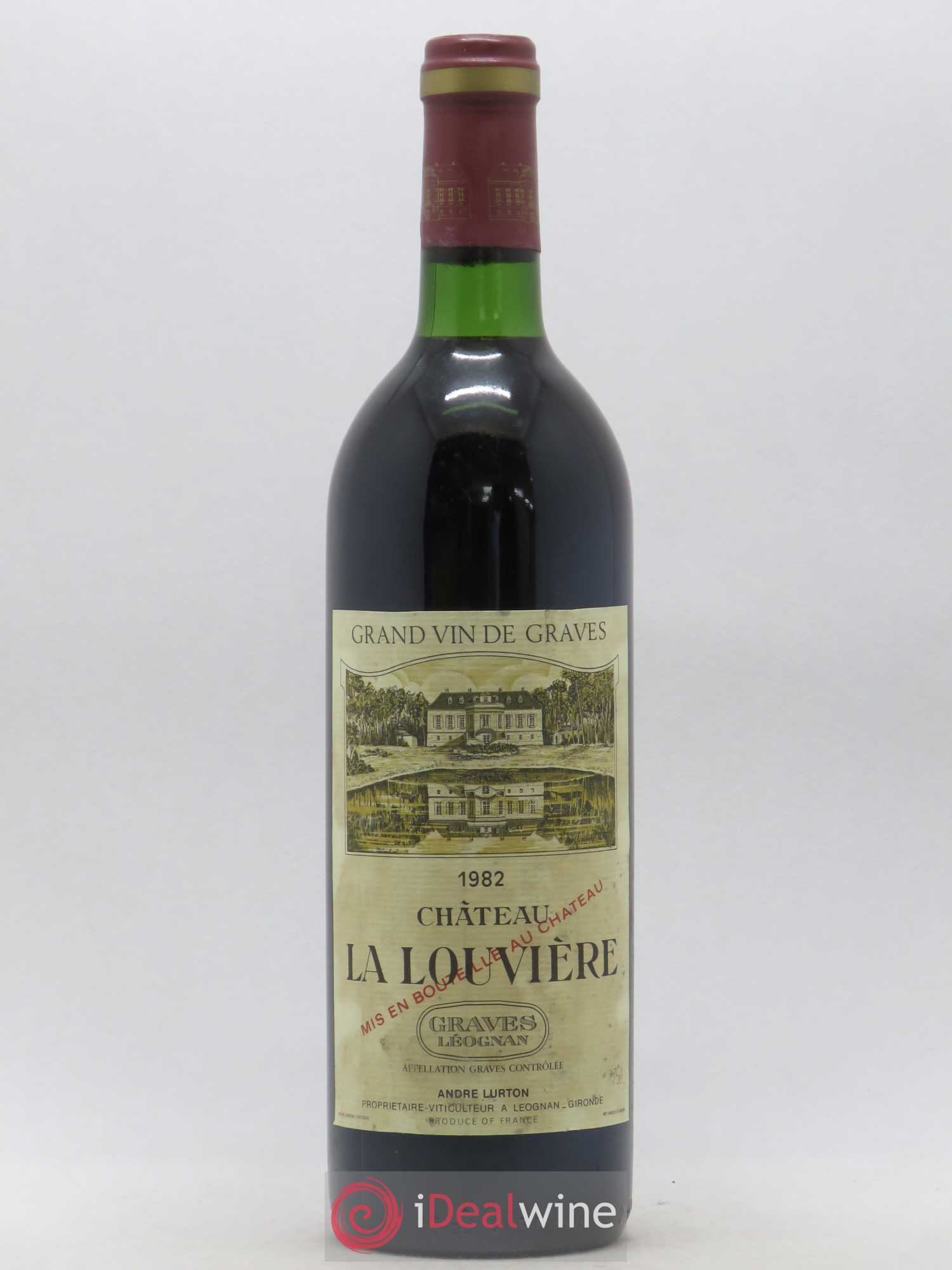 Château la Louvière 1982 - Lot de 1 bouteille - 0