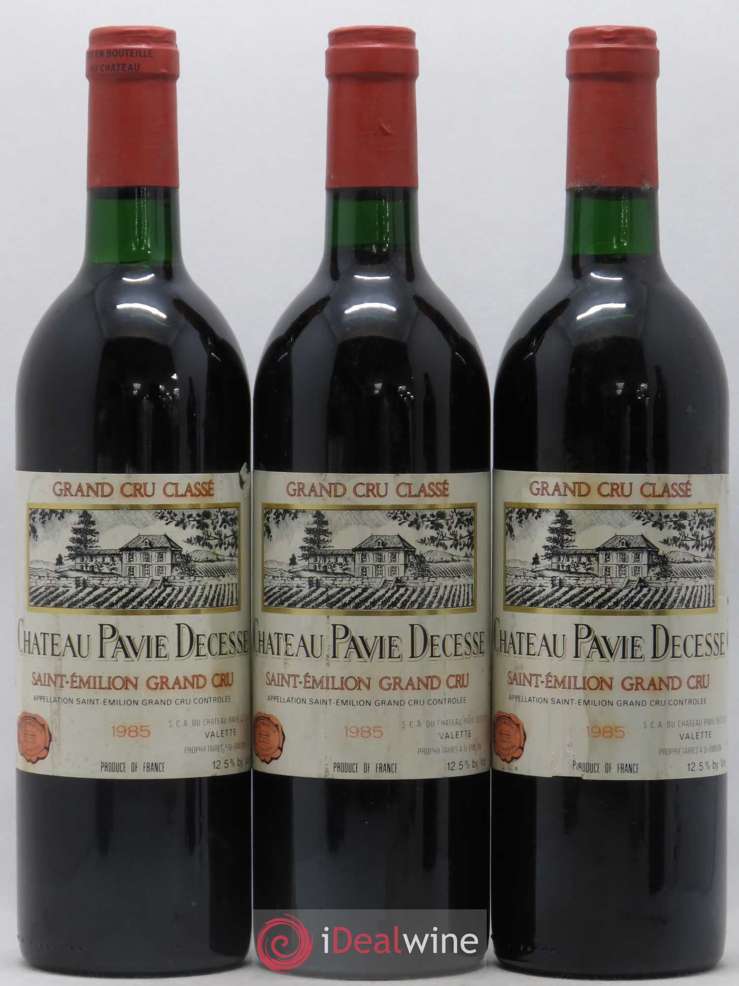 Château Pavie Decesse Grand Cru Classé 1985 - Lot de 6 bouteilles - 1
