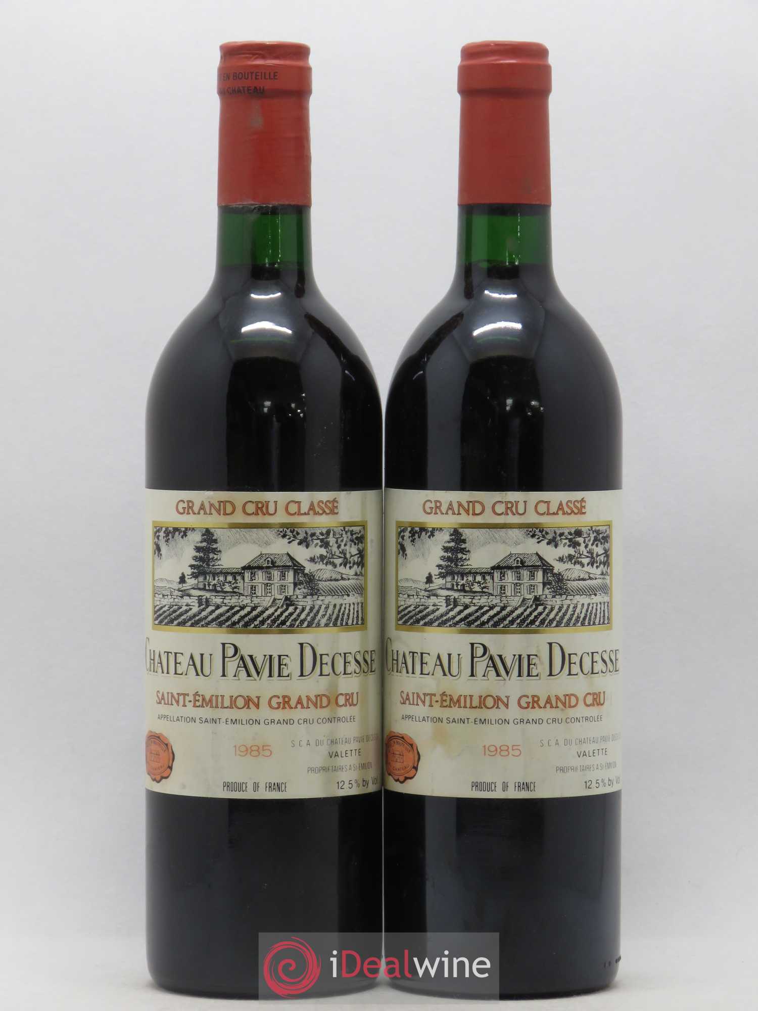 Château Pavie Decesse Grand Cru Classé 1985 - Lot de 2 bouteilles - 0
