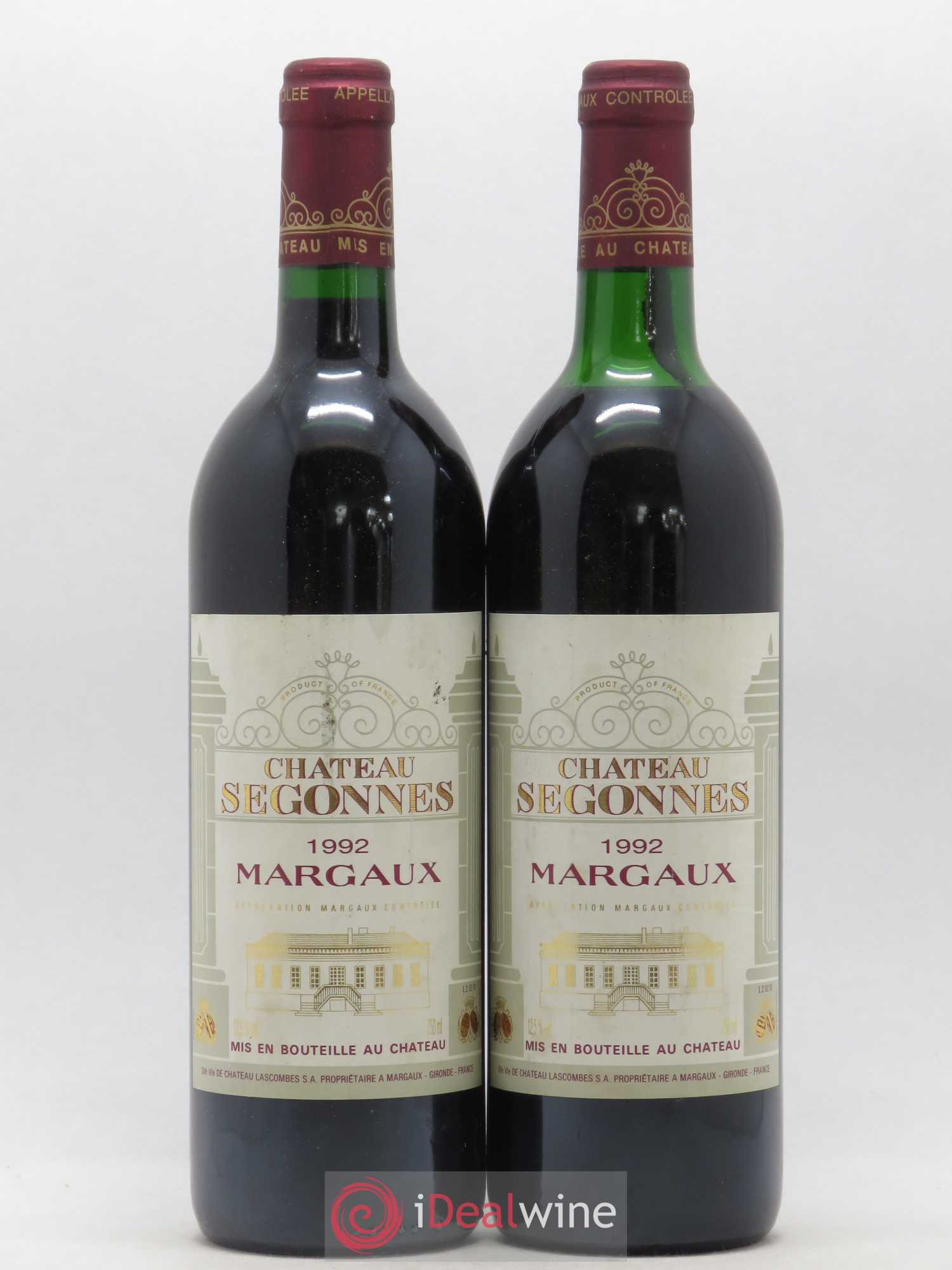 Château Segonnes 1992 - Lot de 2 bouteilles - 0