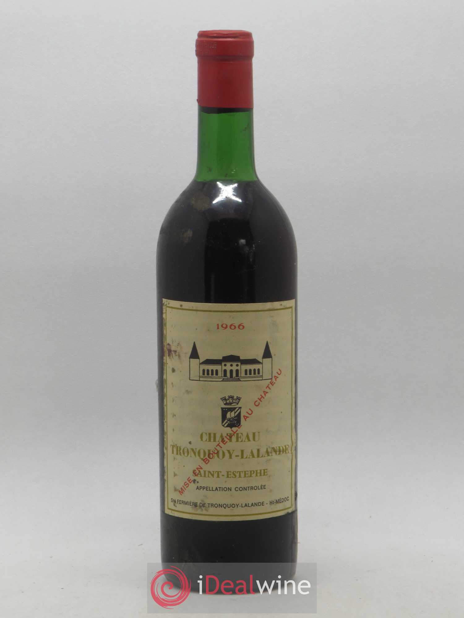 Château Tronquoy Lalande 1966 - Lot de 1 bouteille - 0