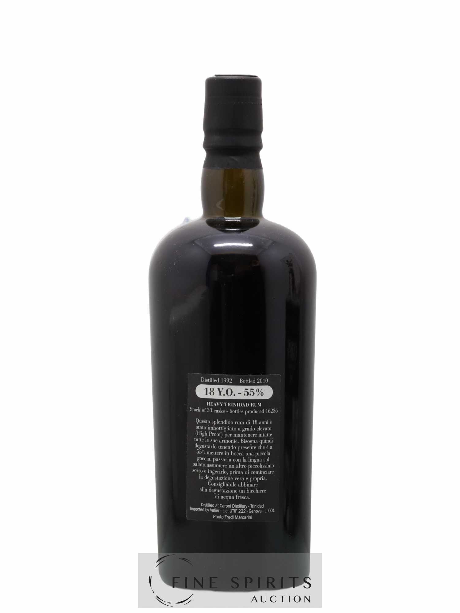 Caroni 18 years 1992 Velier Stock of 33 Casks 16236 bottles - bottled 2010 - Lot of 1 bottle - 2
