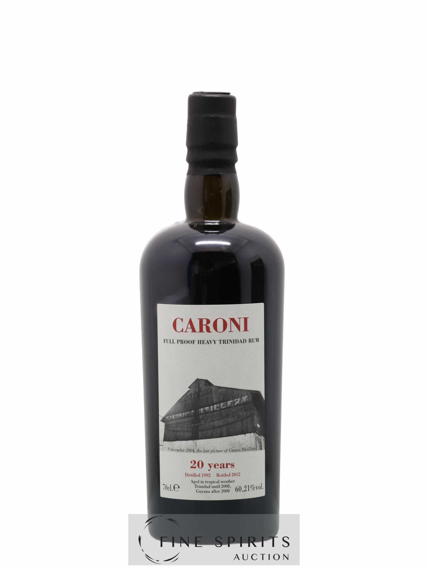Caroni 20 years 1992 Velier Full Proof 1621 bottles - bottled 2012 - Lot de 1 bouteille - 1