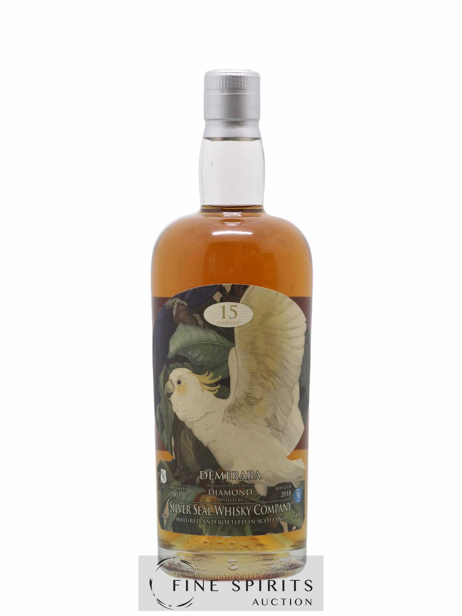 Diamond 15 years 2002 Silver Seal Whisky Company Cask n°91 - One of 220 - bottled 2018 Whisky Antique - Lot of 1 bottle - 1