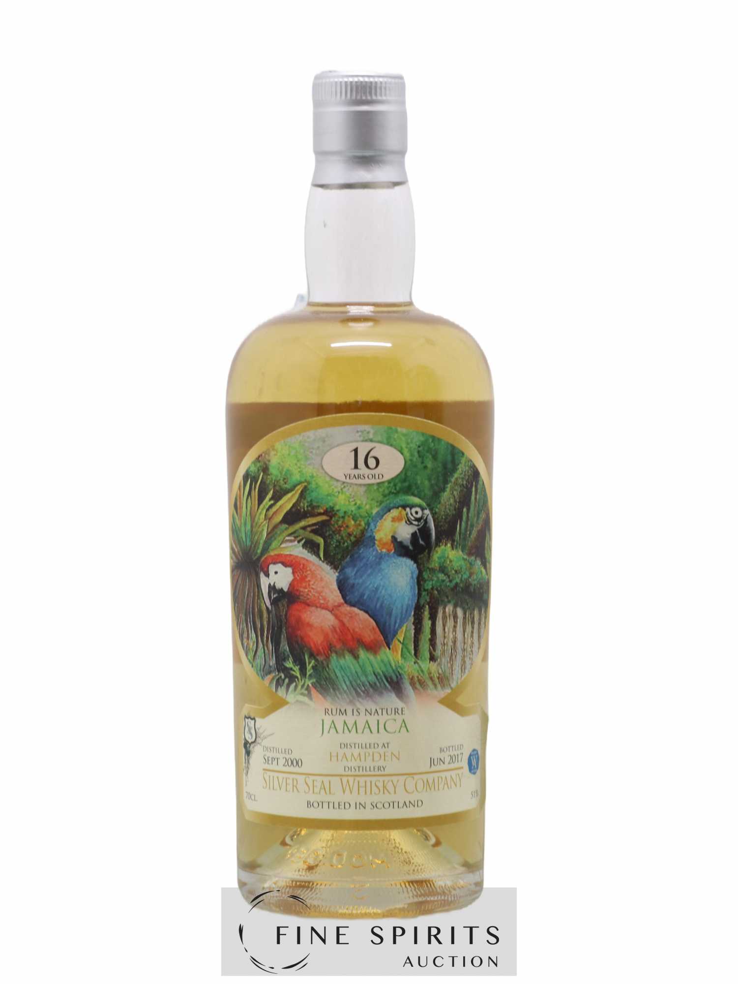 Hampden 16 years 2000 Silver Seal Whisky Company Cask n°32 - One of 229 - bottled 2017 Whisky Antique - Lot of 1 bottle - 1