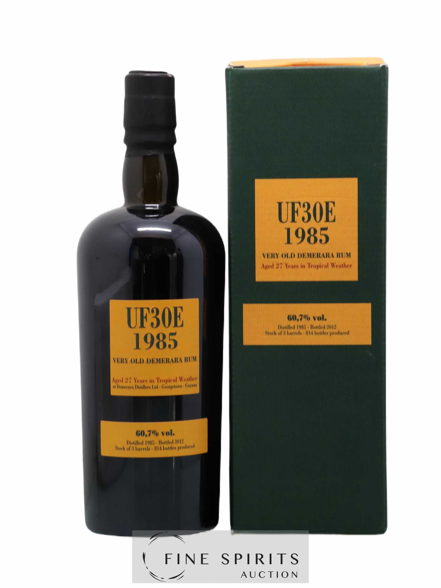 UF30E 27 years 1985 Velier Stock of 3 barrels Casks n°10548-552-553 - bottled 2012 Limited Edition 814 Bottles - Lot de 1 bouteille - 0