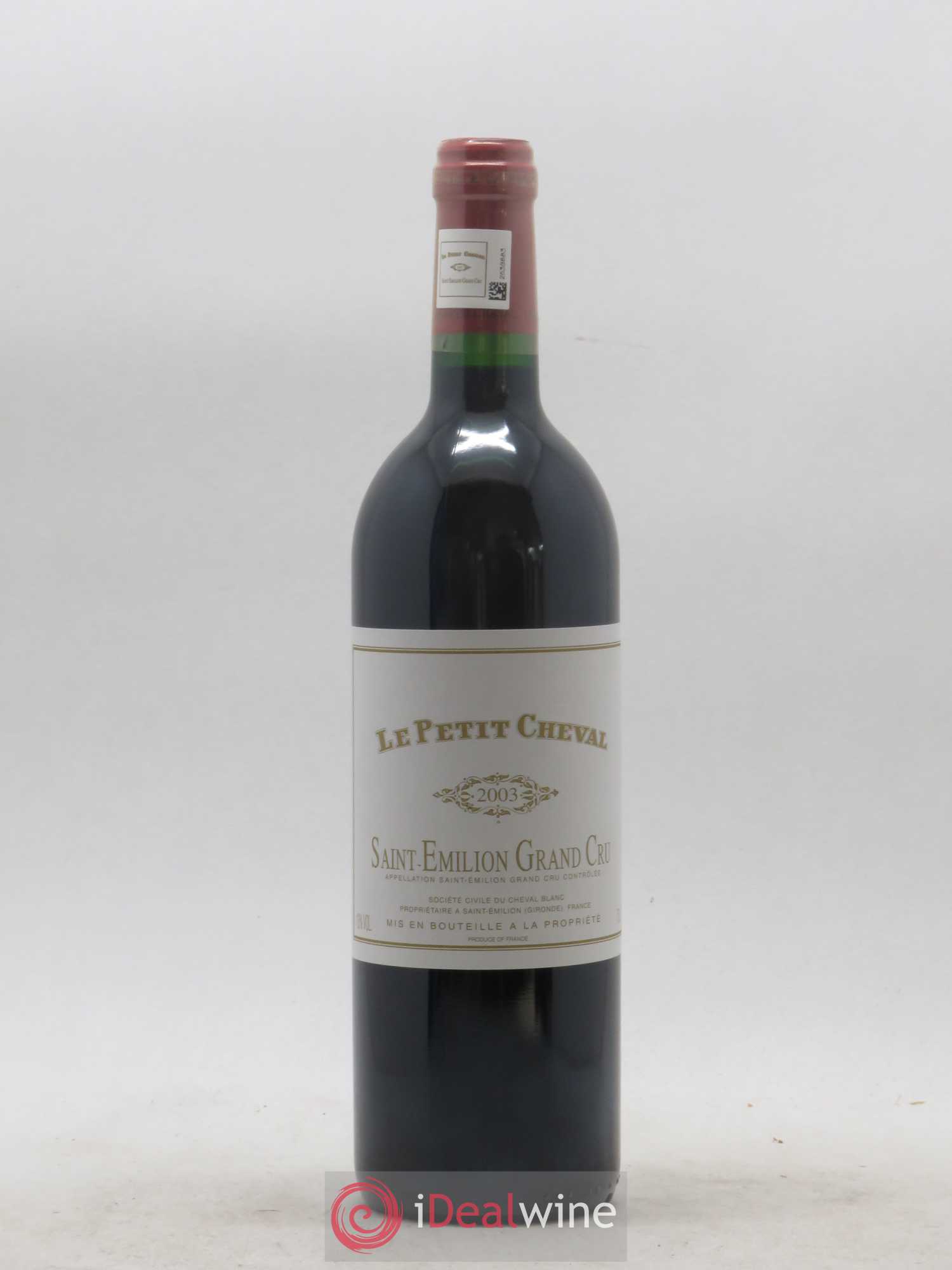 Le Petit Cheval Second Vin 2003 - Lot de 1 bouteille - 0